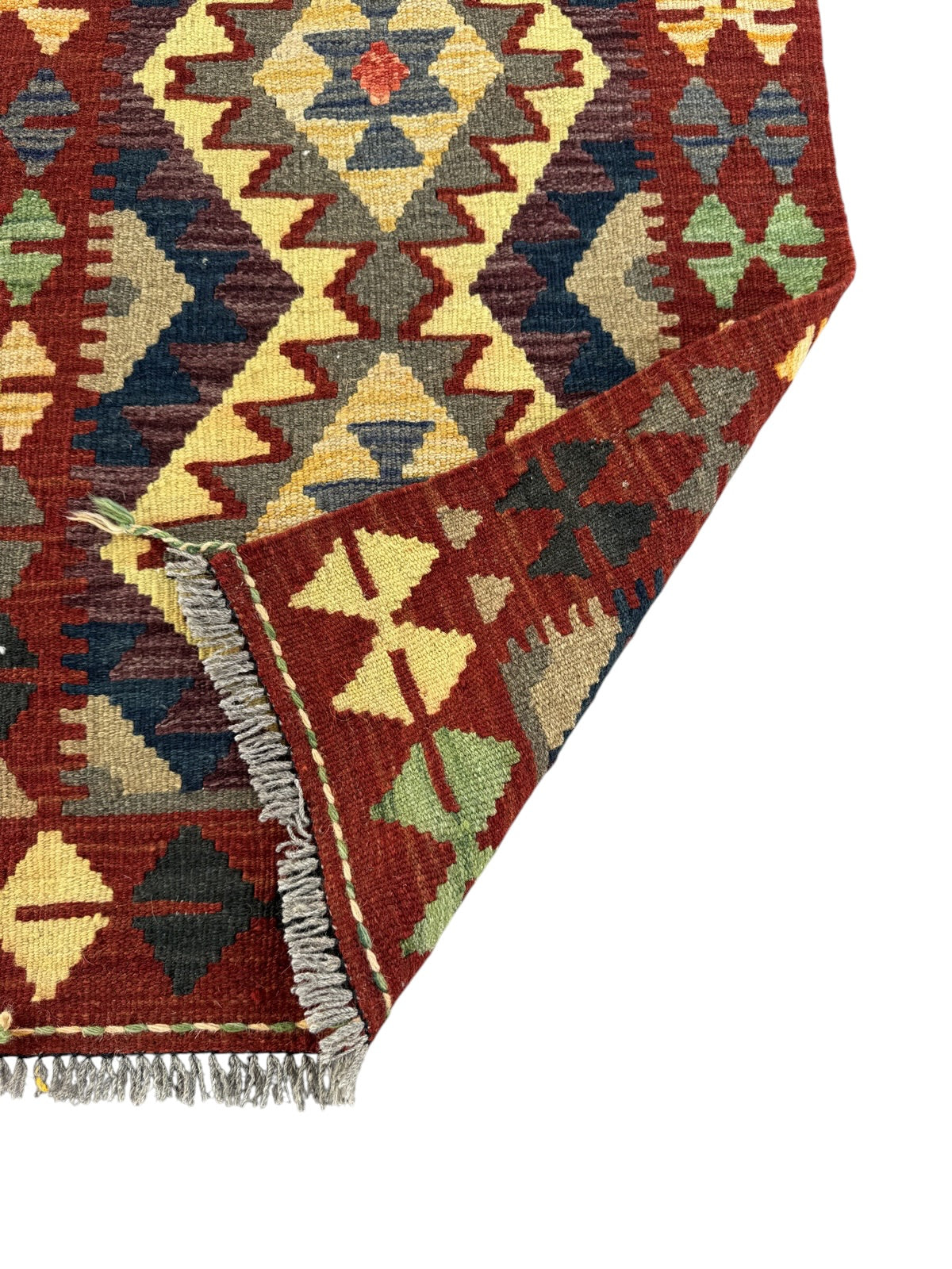 Handmade Afghan Kilim Rug 93 CM x 62 CM Sk#1470