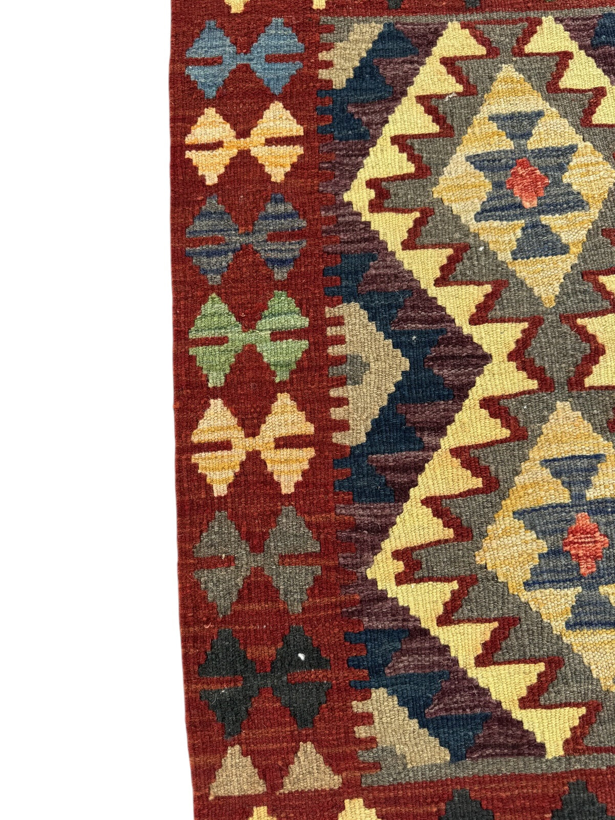 Handmade Afghan Kilim Rug 93 CM x 62 CM Sk#1470