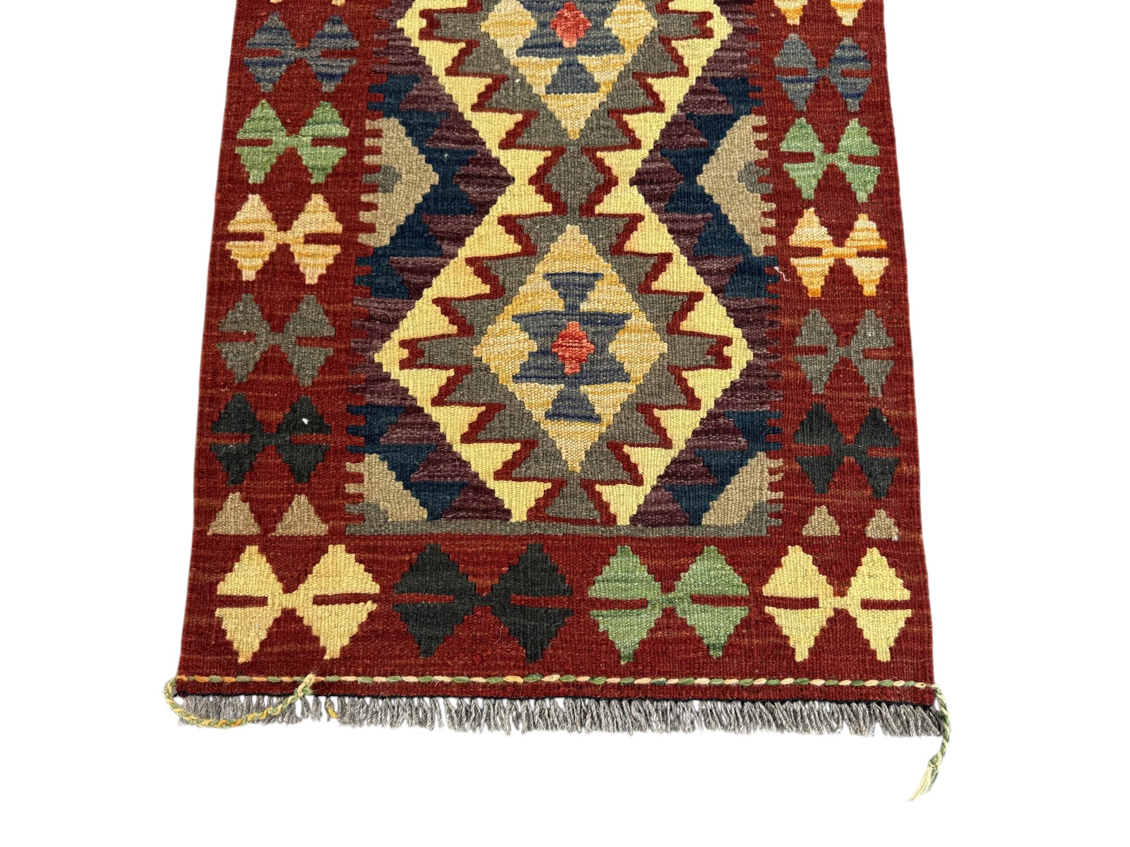 Handmade Afghan Kilim Rug 93 CM x 62 CM Sk#1470
