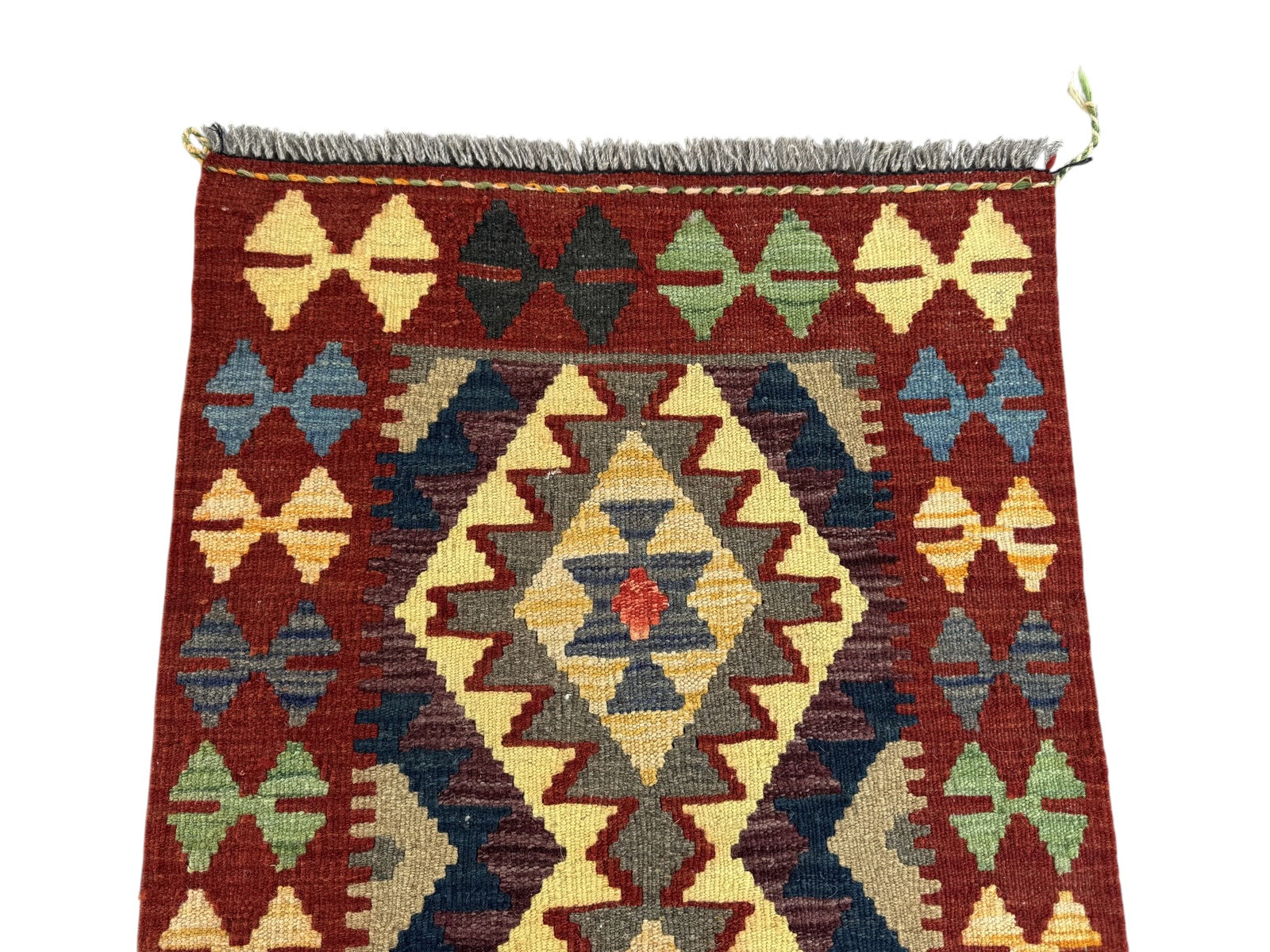 Handmade Afghan Kilim Rug 93 CM x 62 CM Sk#1470