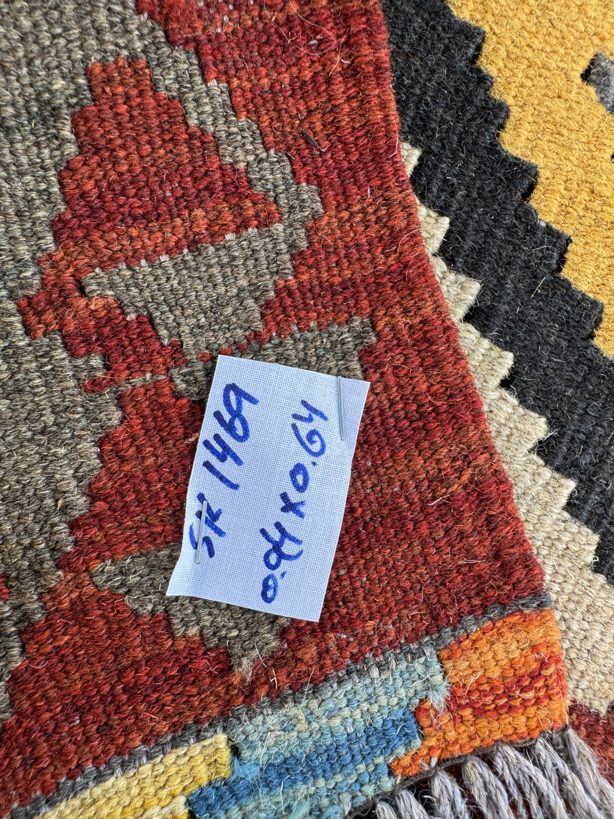 Handmade Afghan Kilim Rug 94 CM x 64 CM Sk#1469