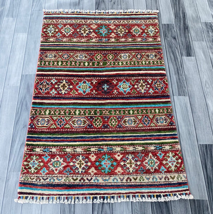 Handmade Fine Quality Chobi Wool Rug  ( 128 CM x 85 CM ) SS#61