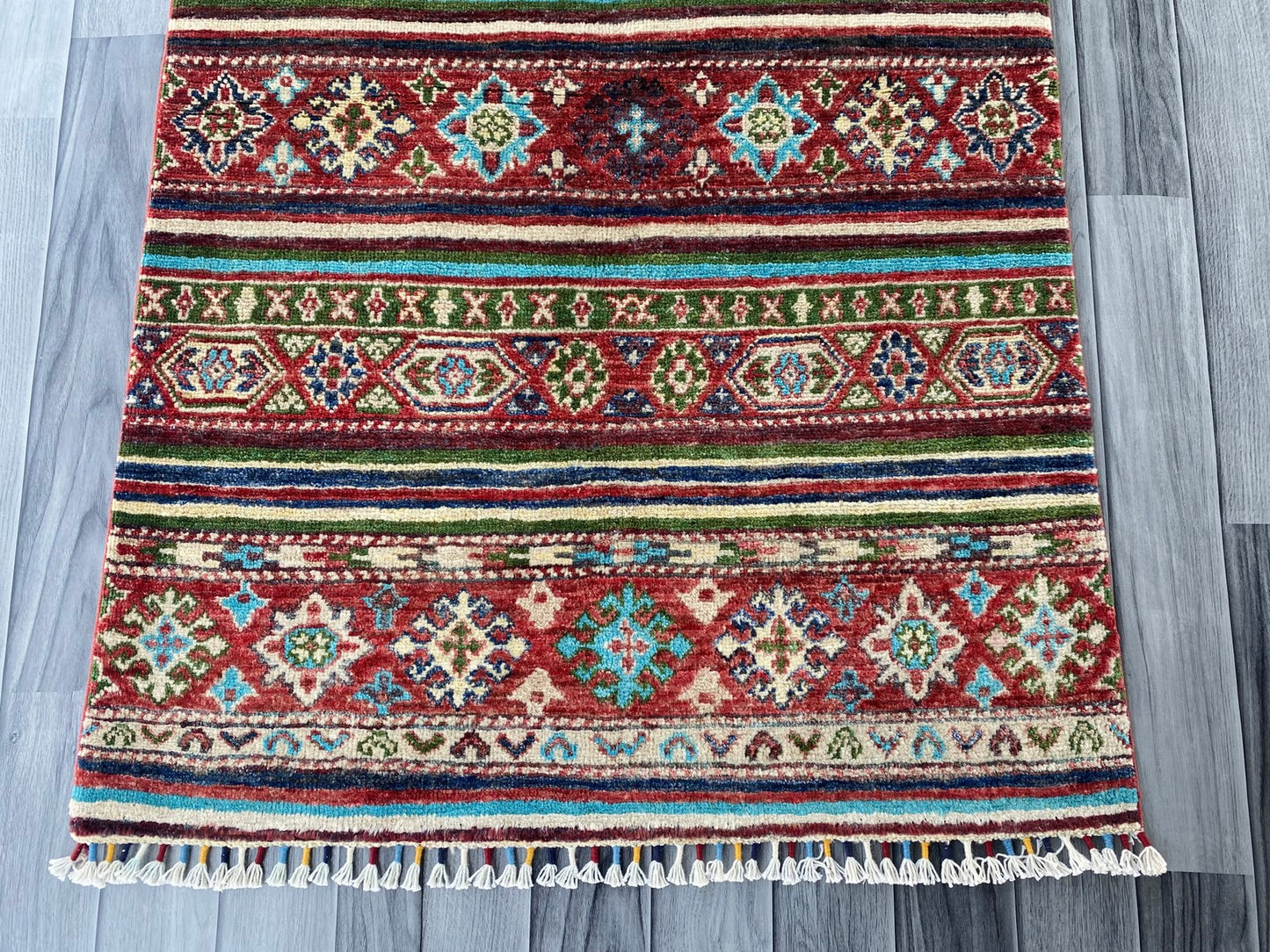 Handmade Fine Quality Chobi Wool Rug  ( 128 CM x 85 CM ) SS#61