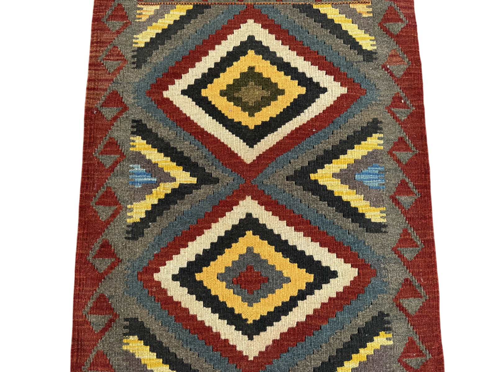 Handmade Afghan Kilim Rug 94 CM x 64 CM Sk#1469