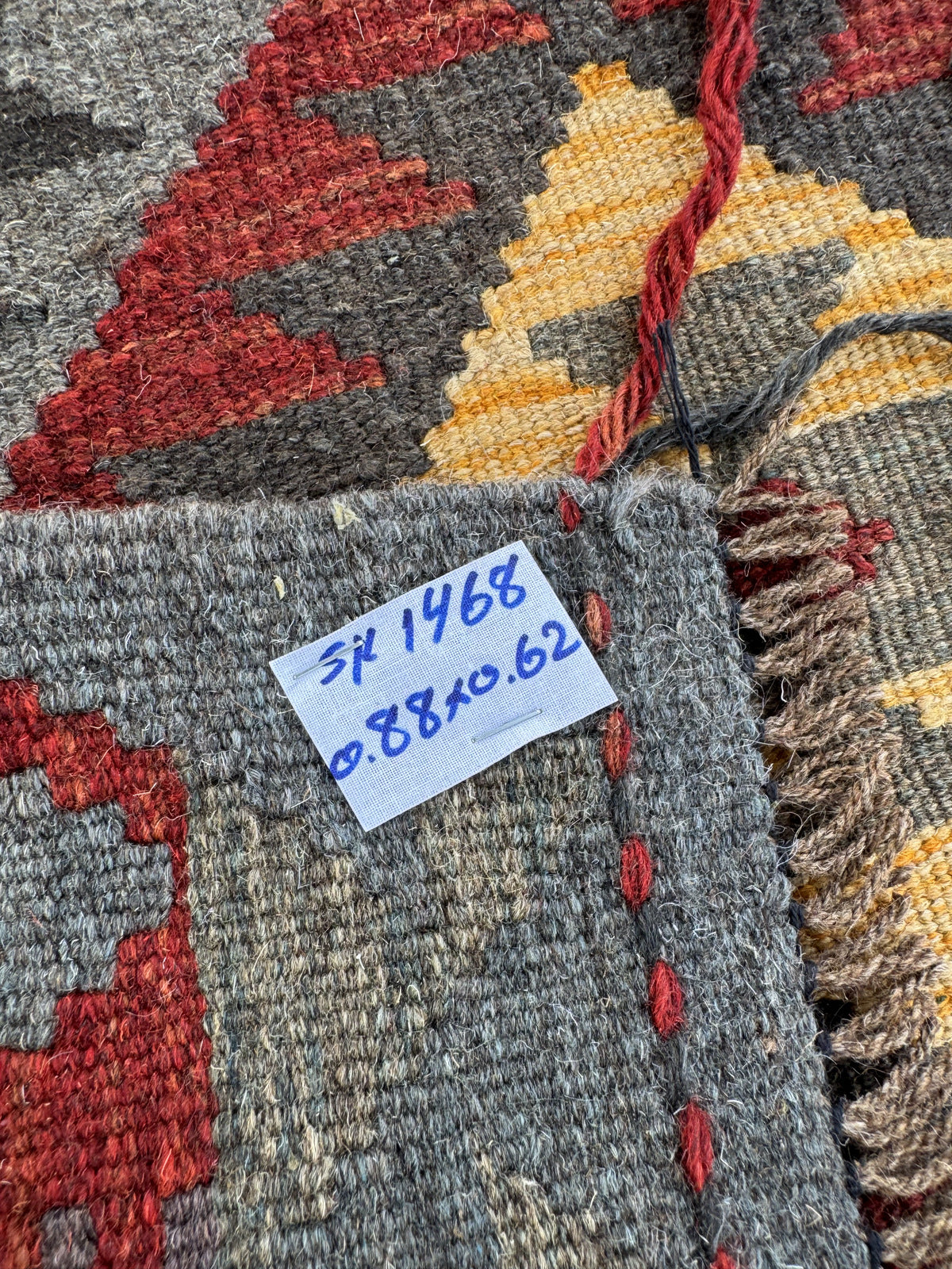 Handmade Afghan Kilim Rug 88 CM x 62 CM Sk#1468