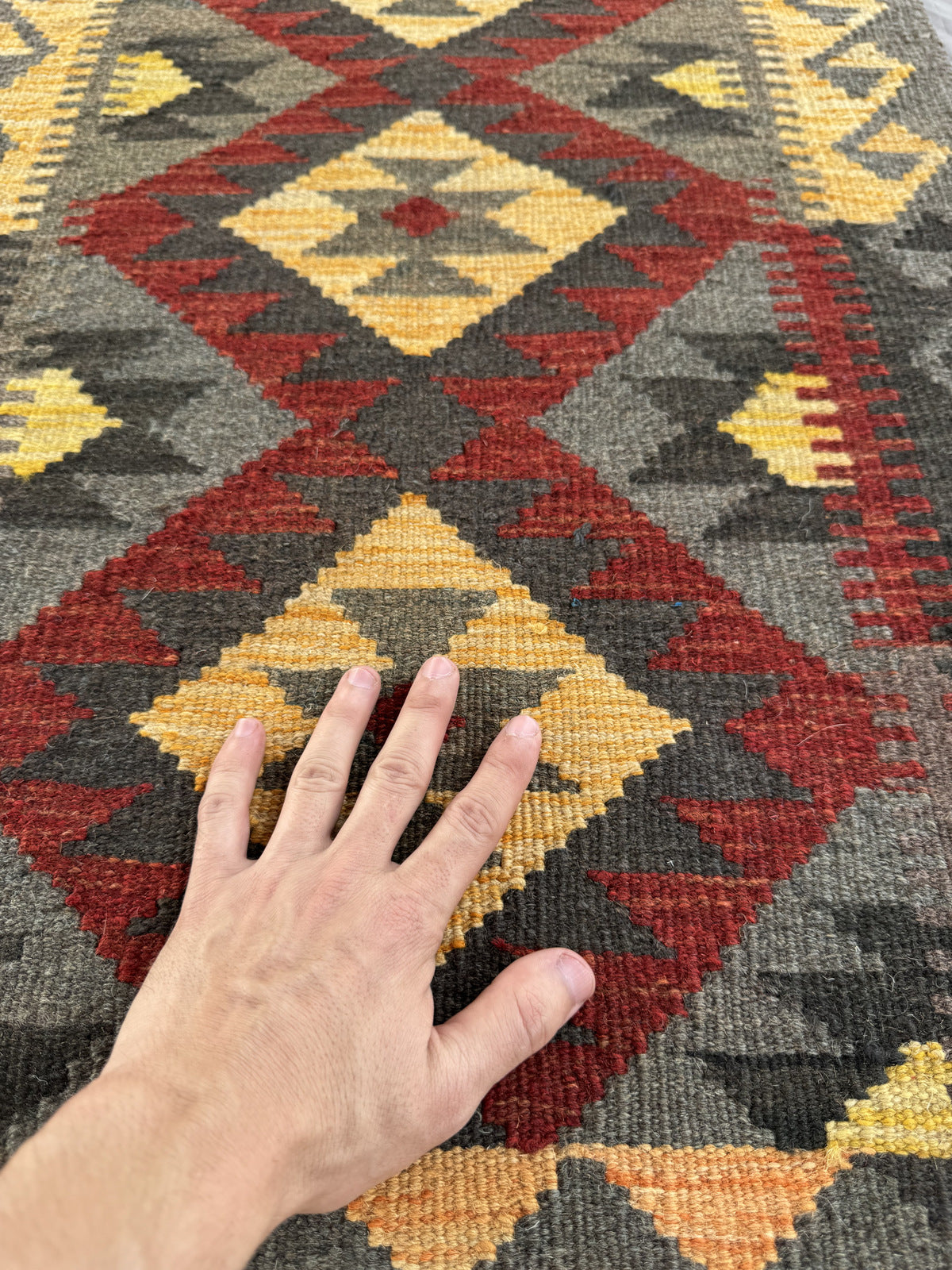 Handmade Afghan Kilim Rug 88 CM x 62 CM Sk#1468
