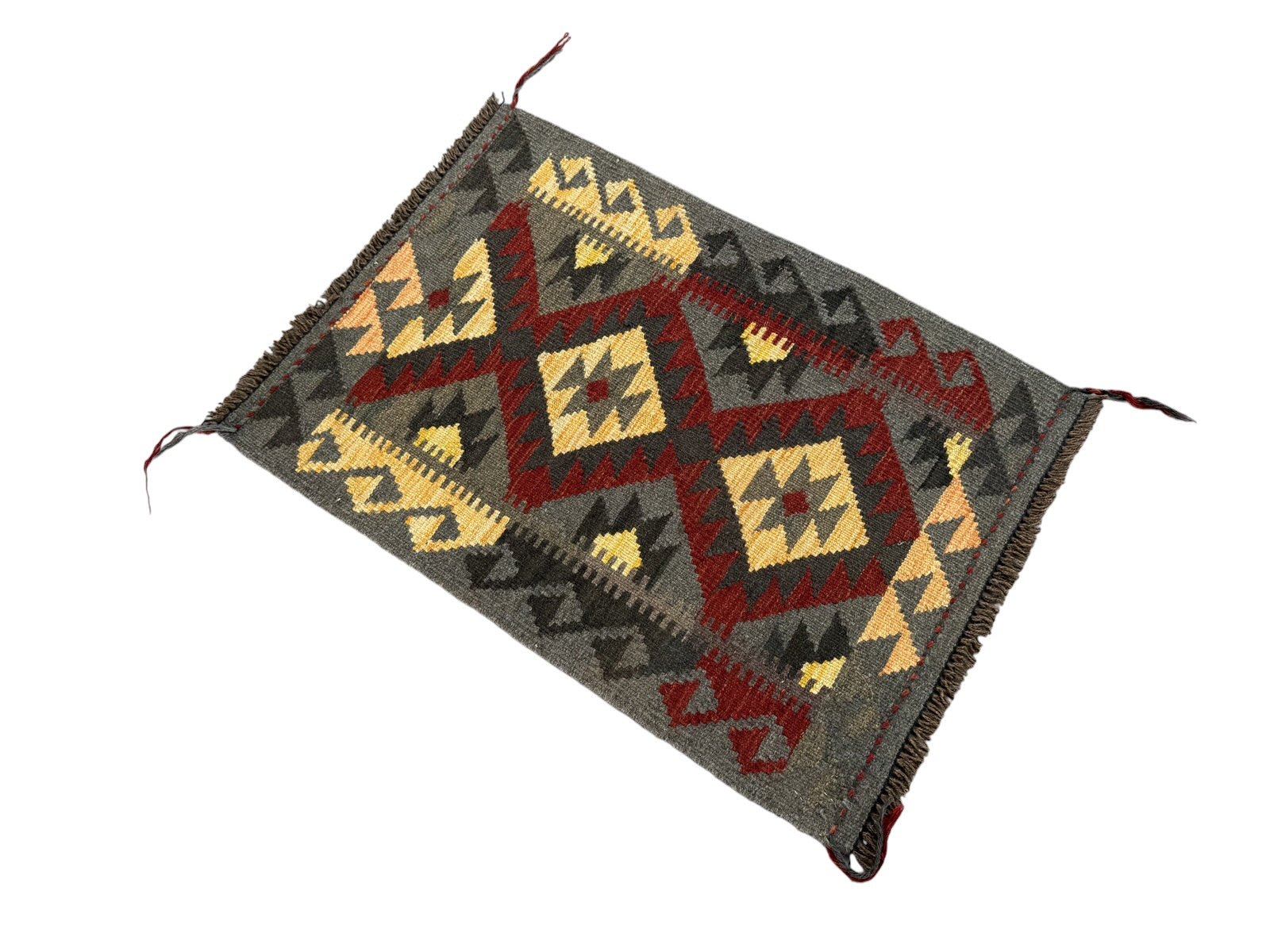 Handmade Afghan Kilim Rug 88 CM x 62 CM Sk#1468