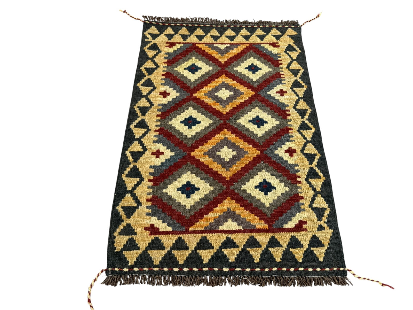 Handmade Afghan Kilim Rug 94 CM x 63 CM Sk#1467