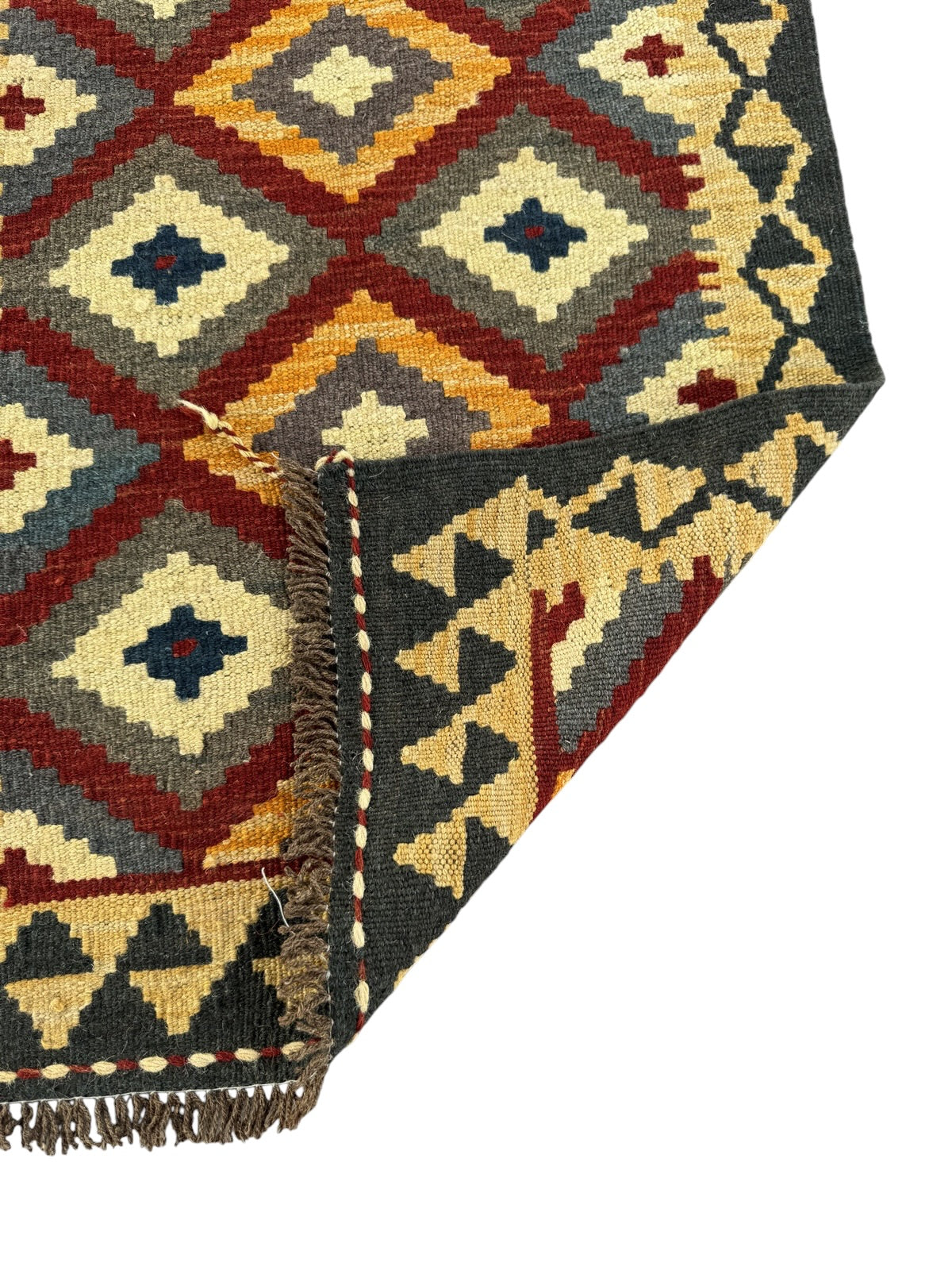 Handmade Afghan Kilim Rug 94 CM x 63 CM Sk#1467