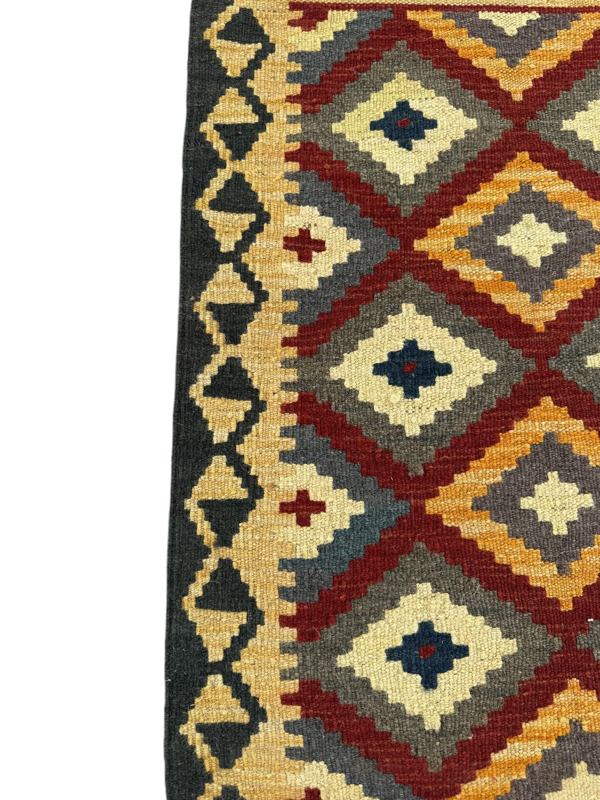 Handmade Afghan Kilim Rug 94 CM x 63 CM Sk#1467