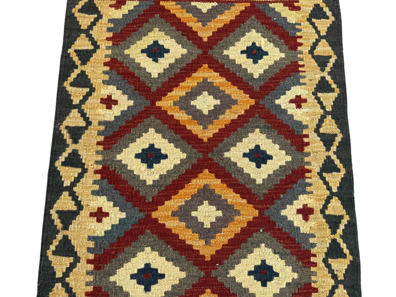 Handmade Afghan Kilim Rug 94 CM x 63 CM Sk#1467