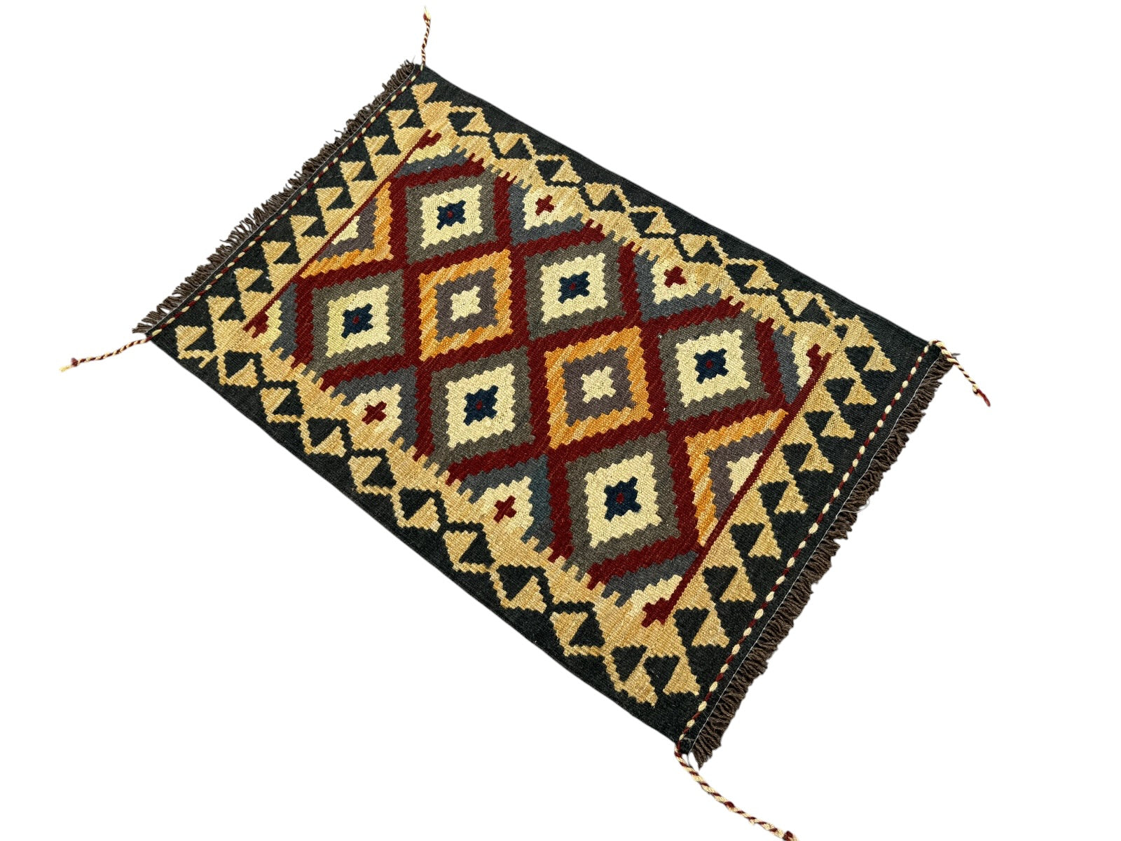 Handmade Afghan Kilim Rug 94 CM x 63 CM Sk#1467
