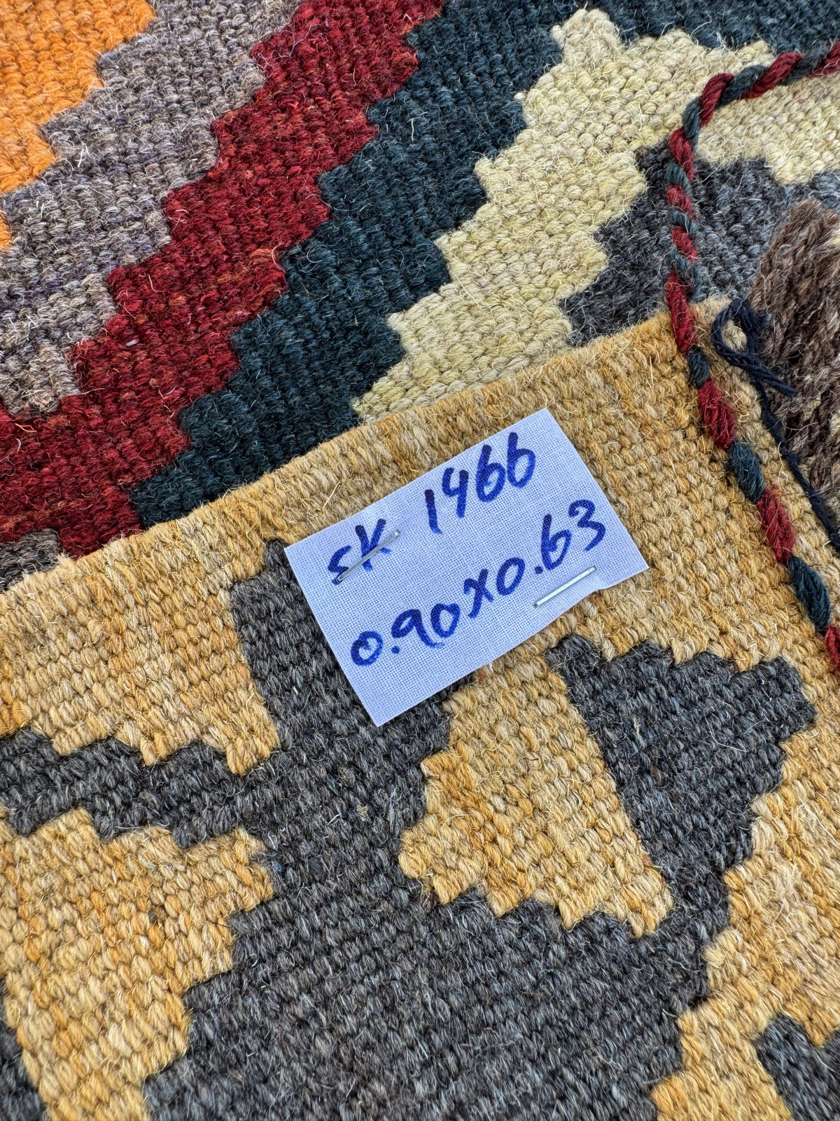 Handmade Afghan Kilim Rug 90 CM x 63 CM Sk#1466