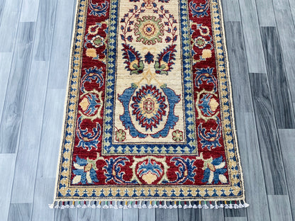 Handmade Afghan Chobi Hallway Runner Rug 304CM x 83CM ( SS#31).