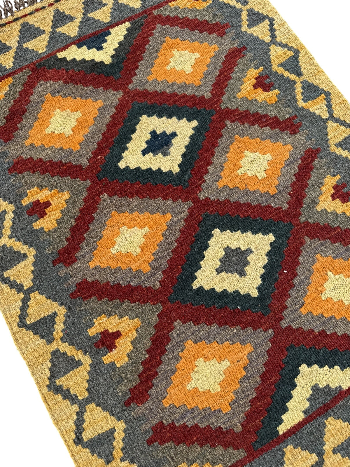 Handmade Afghan Kilim Rug 90 CM x 63 CM Sk#1466