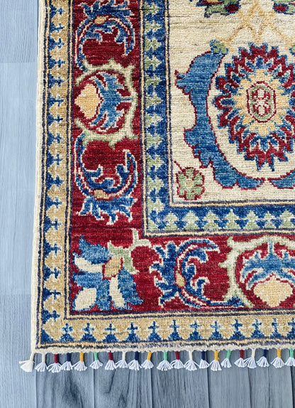 Handmade Afghan Chobi Hallway Runner Rug 304CM x 83CM ( SS#31).
