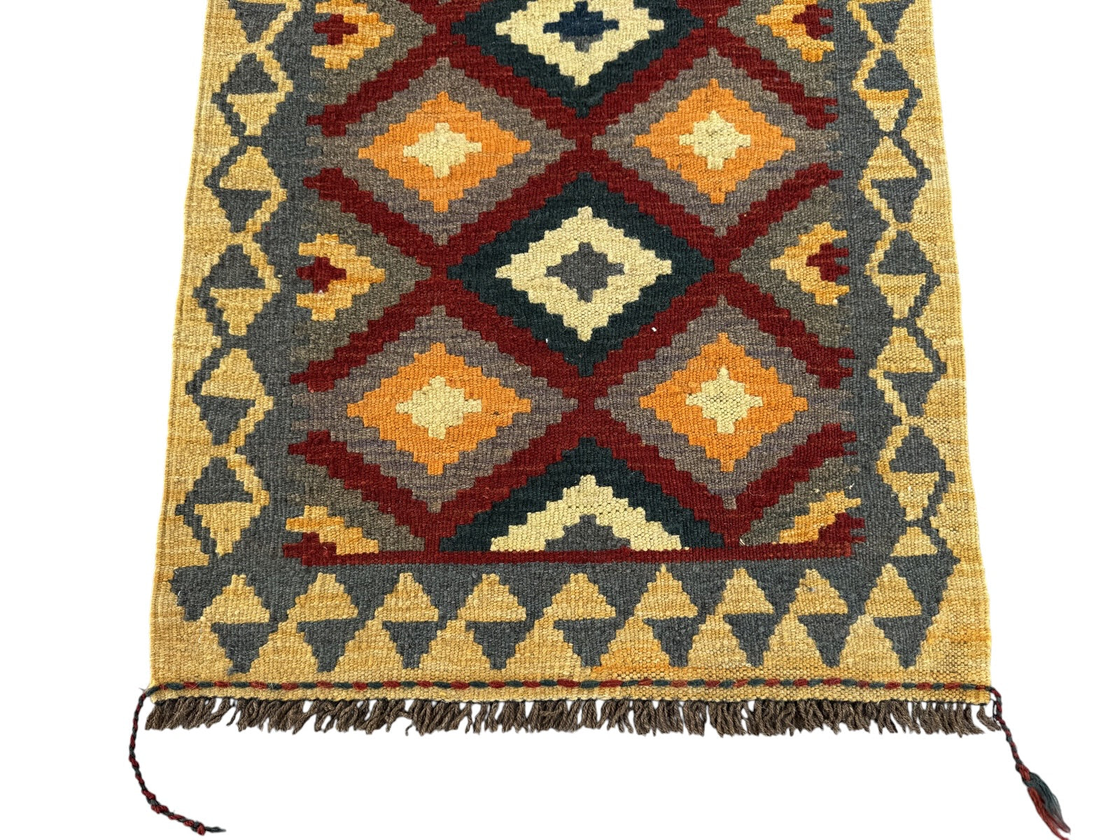 Handmade Afghan Kilim Rug 90 CM x 63 CM Sk#1466