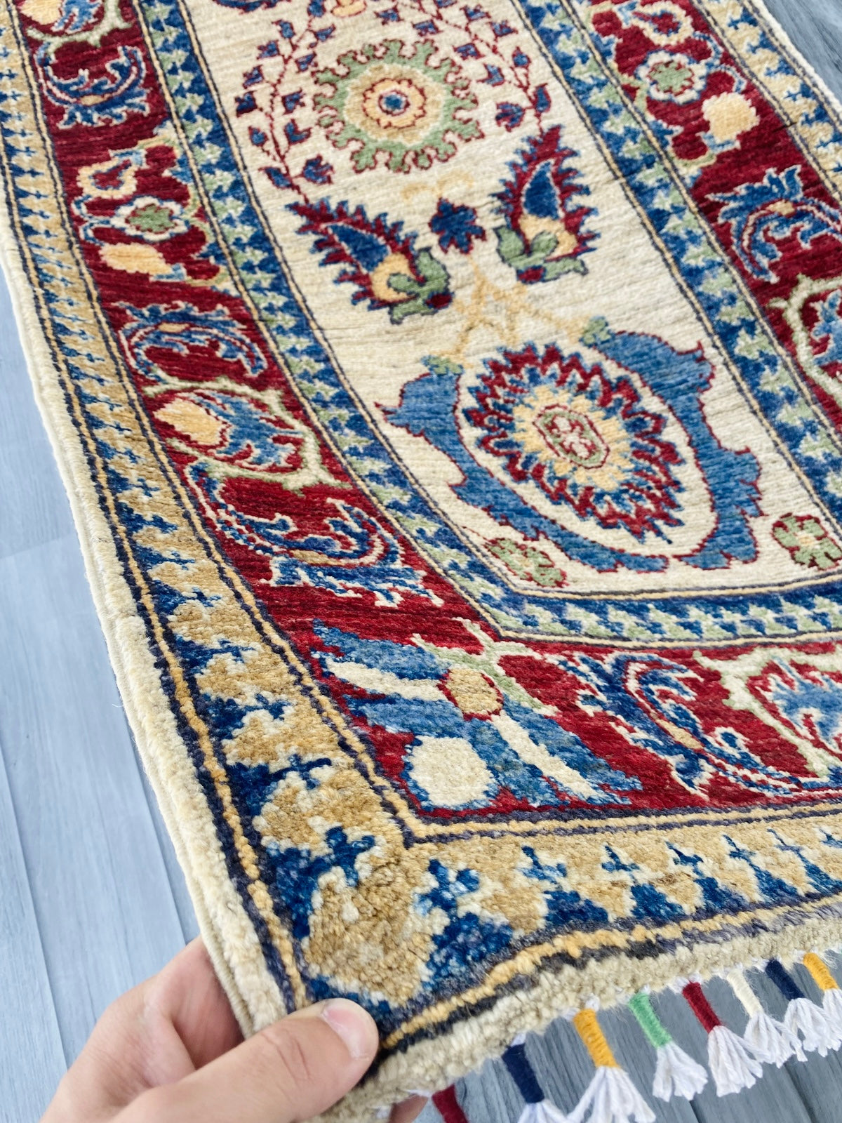Handmade Afghan Chobi Hallway Runner Rug 304CM x 83CM ( SS#31).