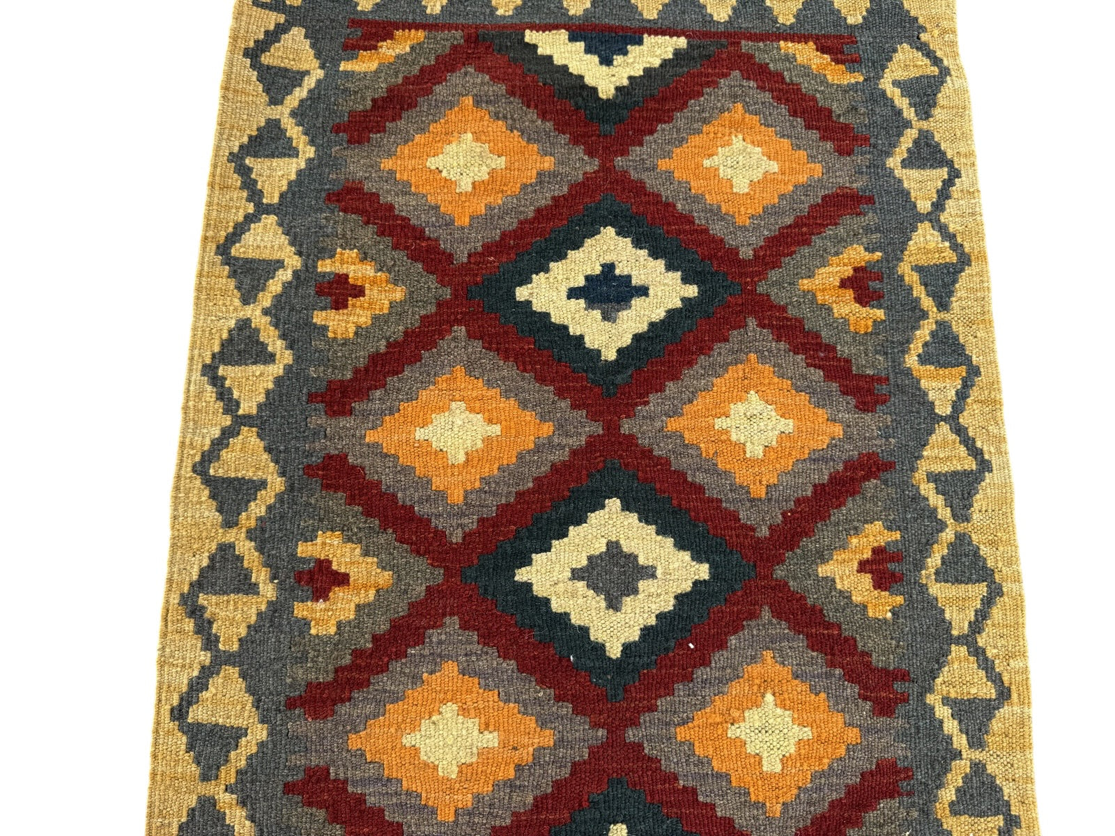 Handmade Afghan Kilim Rug 90 CM x 63 CM Sk#1466