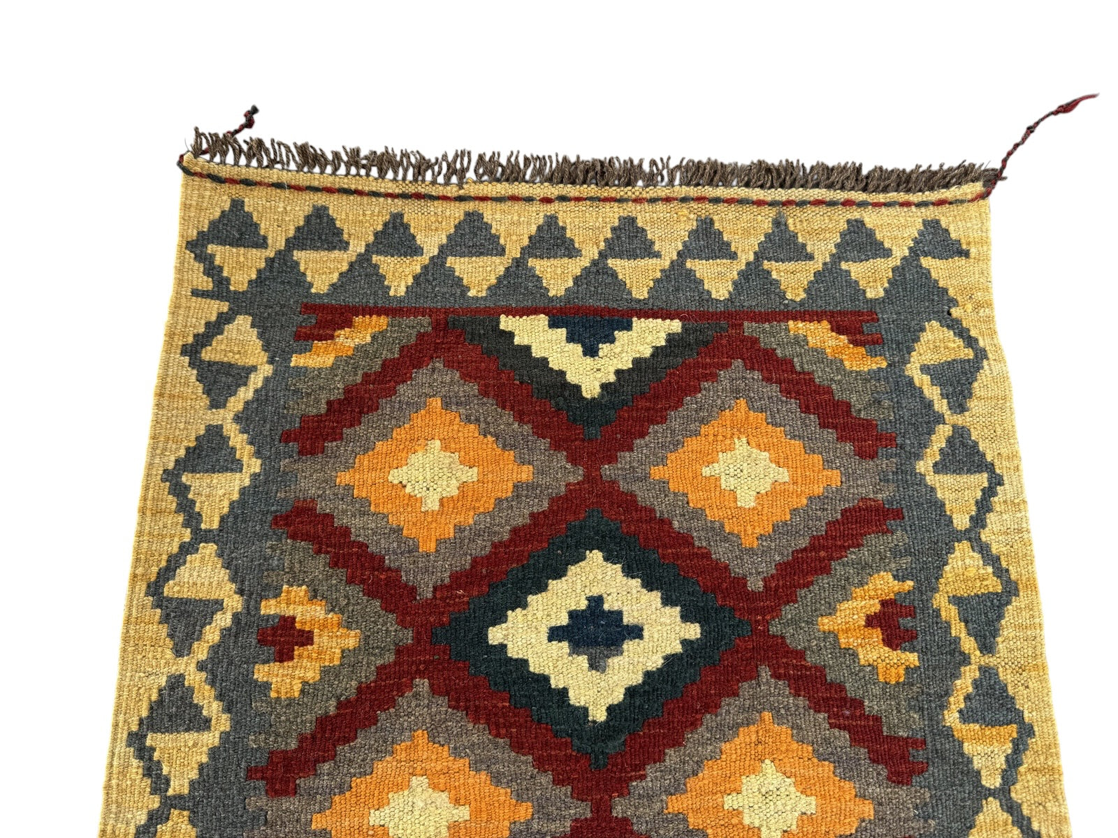 Handmade Afghan Kilim Rug 90 CM x 63 CM Sk#1466