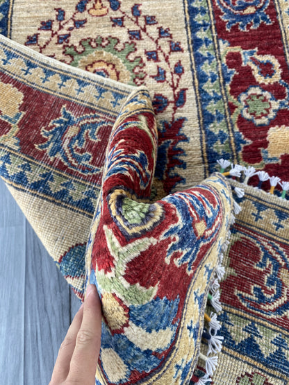 Handmade Afghan Chobi Hallway Runner Rug 304CM x 83CM ( SS#31).