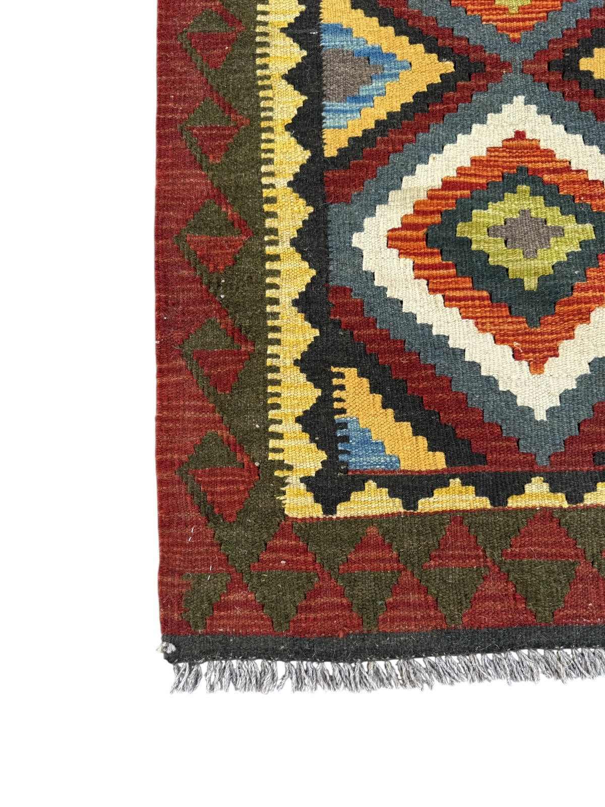 Handmade Afghan Kilim Rug 88 CM x 64 CM Sk#1465