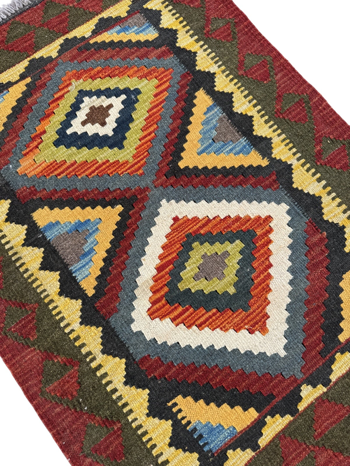 Handmade Afghan Kilim Rug 88 CM x 64 CM Sk#1465
