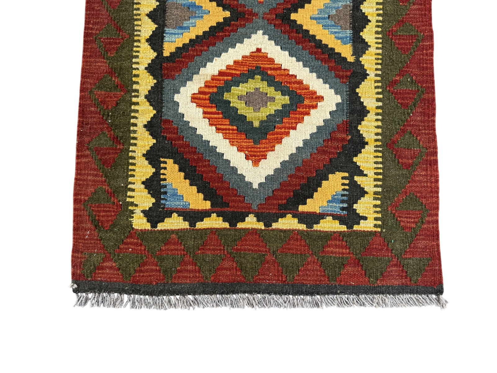 Handmade Afghan Kilim Rug 88 CM x 64 CM Sk#1465