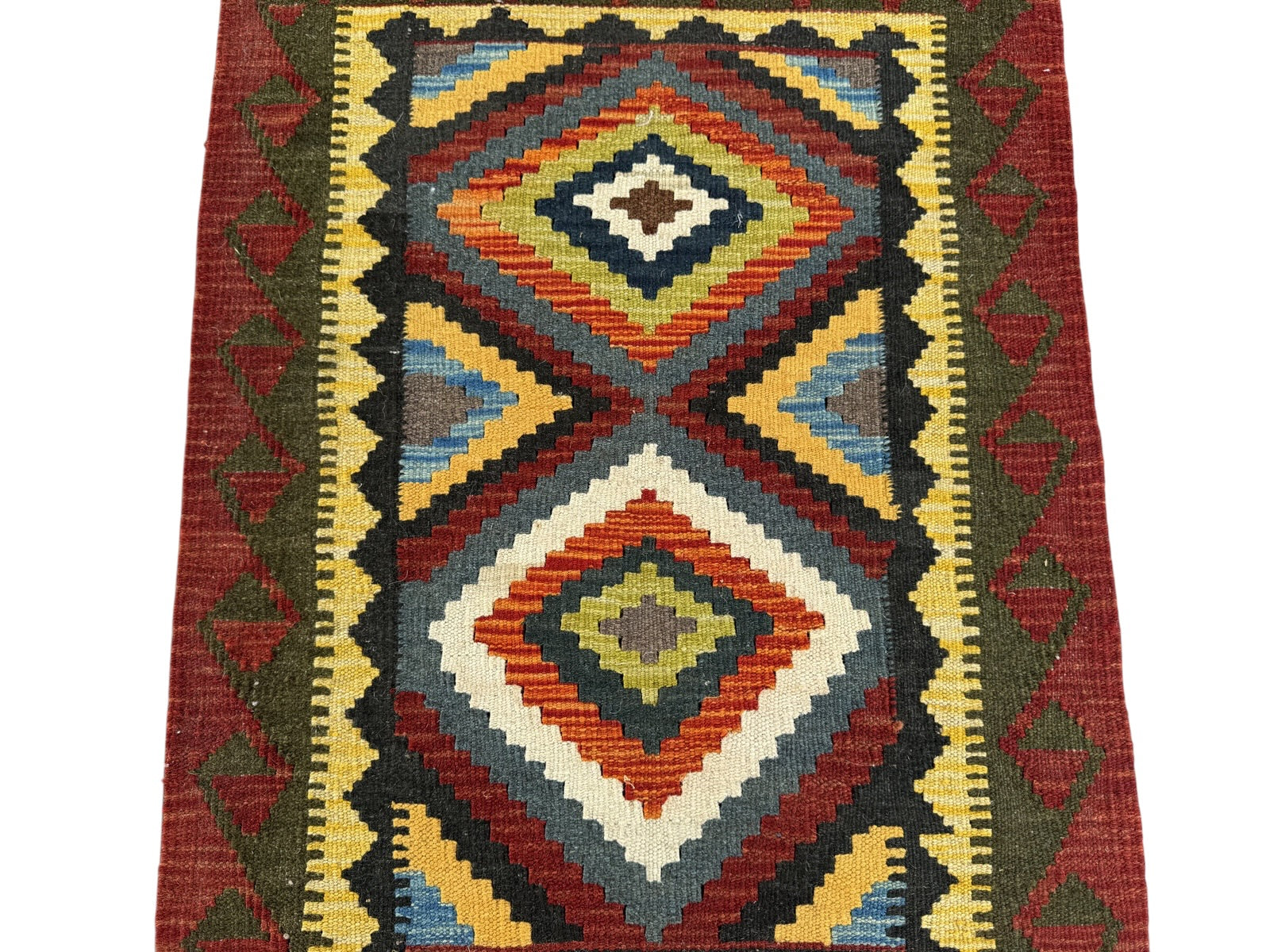 Handmade Afghan Kilim Rug 88 CM x 64 CM Sk#1465