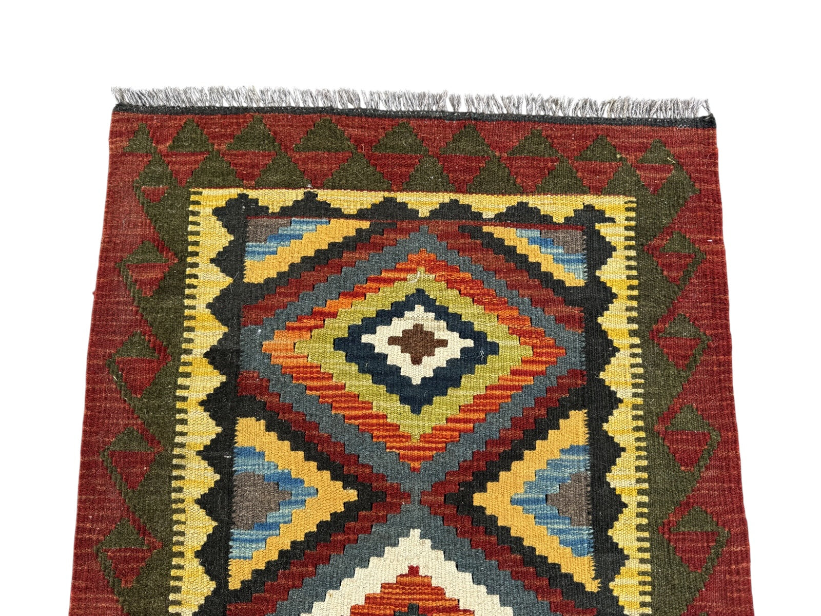 Handmade Afghan Kilim Rug 88 CM x 64 CM Sk#1465
