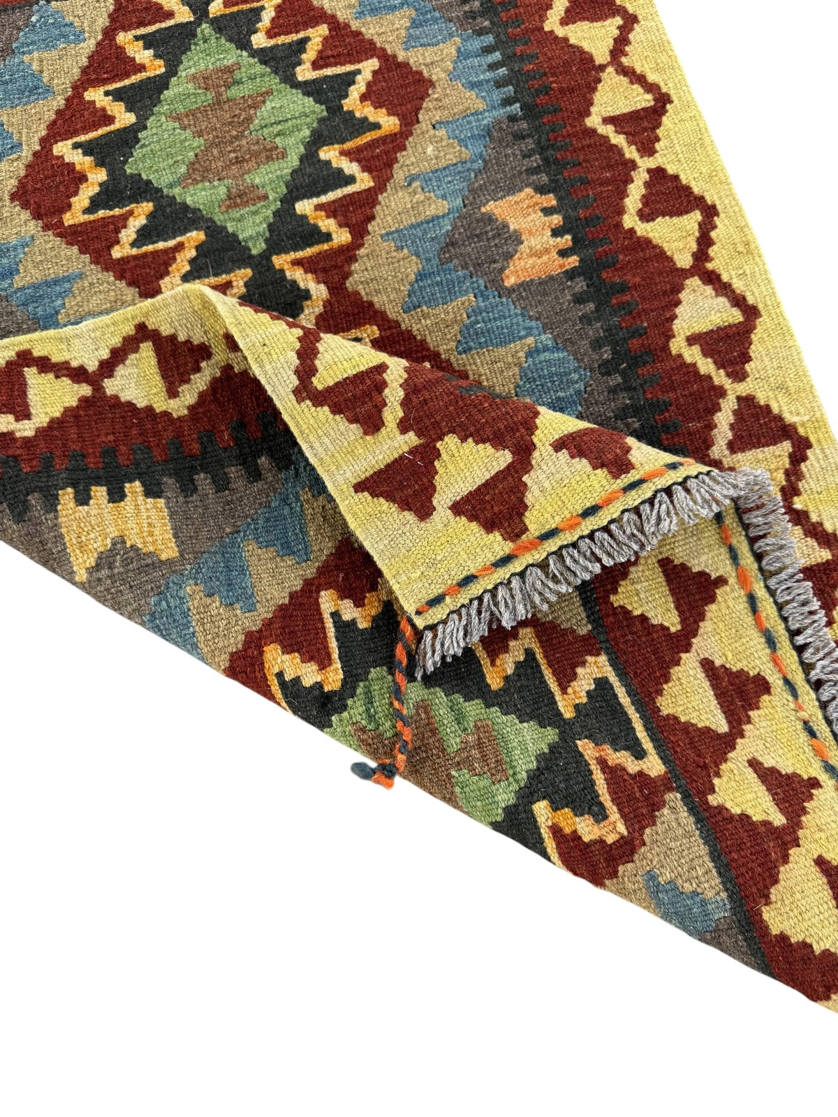 Handmade Afghan Kilim Rug 93 CM x 64 CM Sk#1464