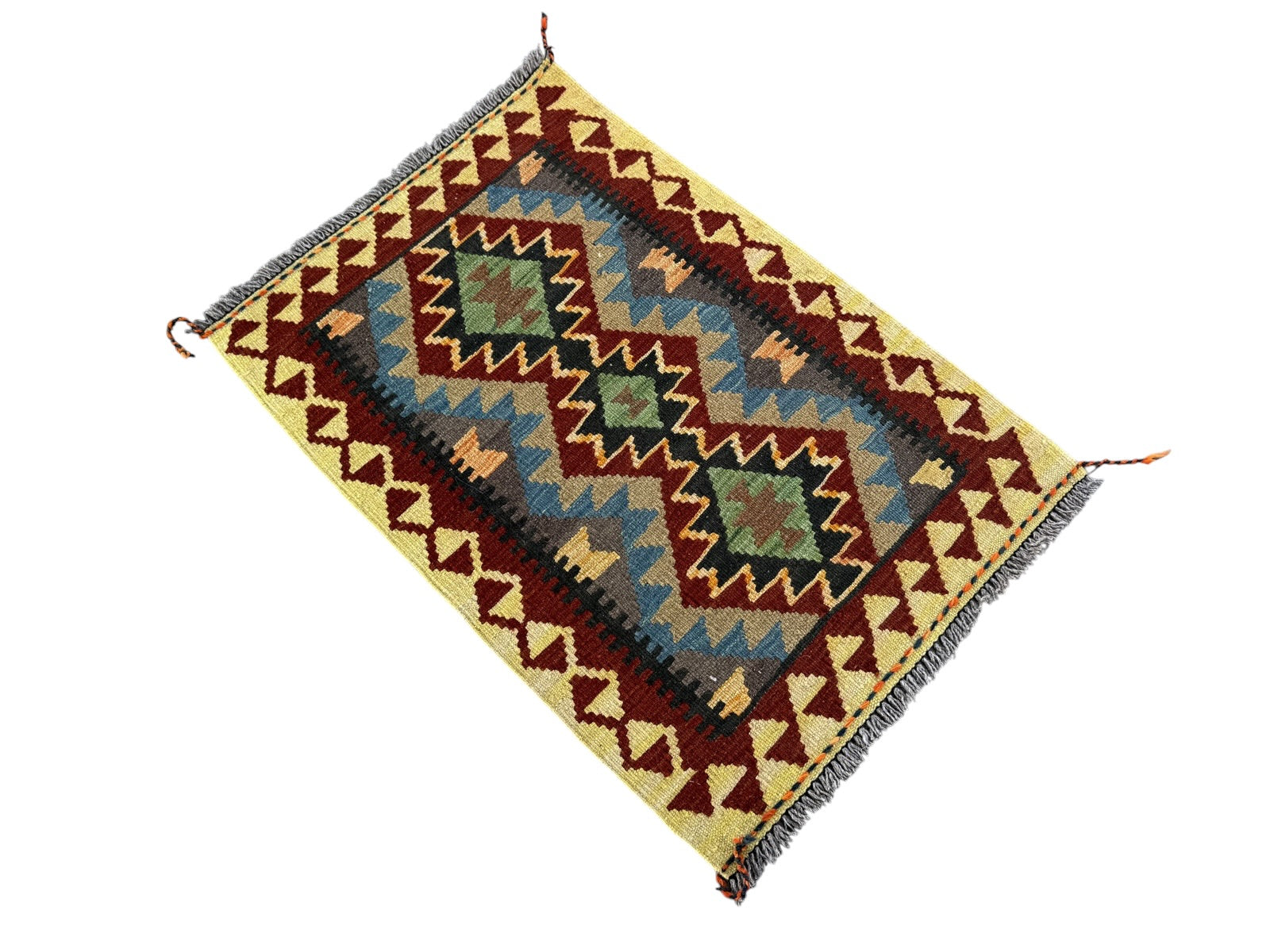 Handmade Afghan Kilim Rug 93 CM x 64 CM Sk#1464