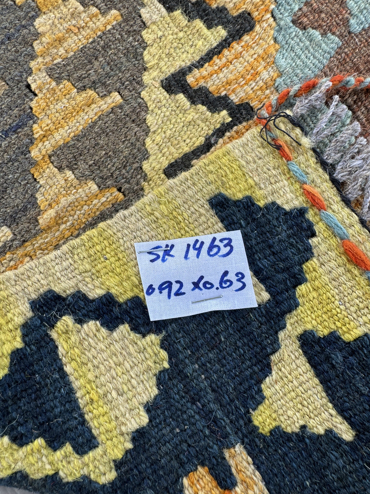 Handmade Afghan Kilim Rug 92 CM x 63 CM Sk#1463
