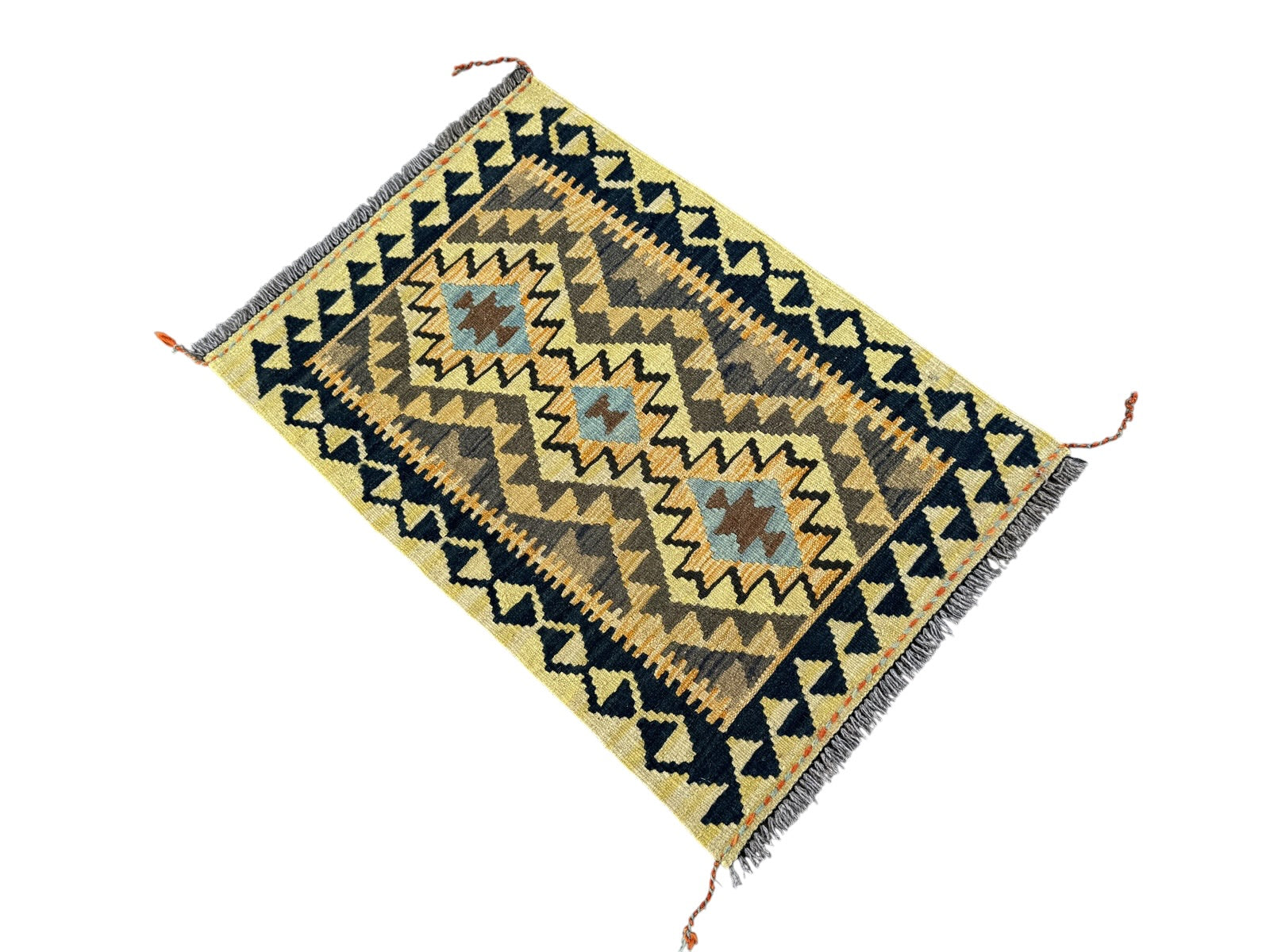 Handmade Afghan Kilim Rug 92 CM x 63 CM Sk#1463
