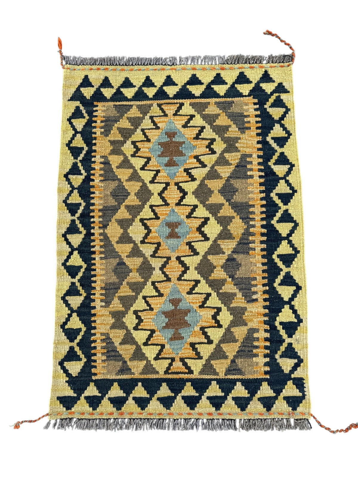 Handmade Afghan Kilim Rug 92 CM x 63 CM Sk#1463