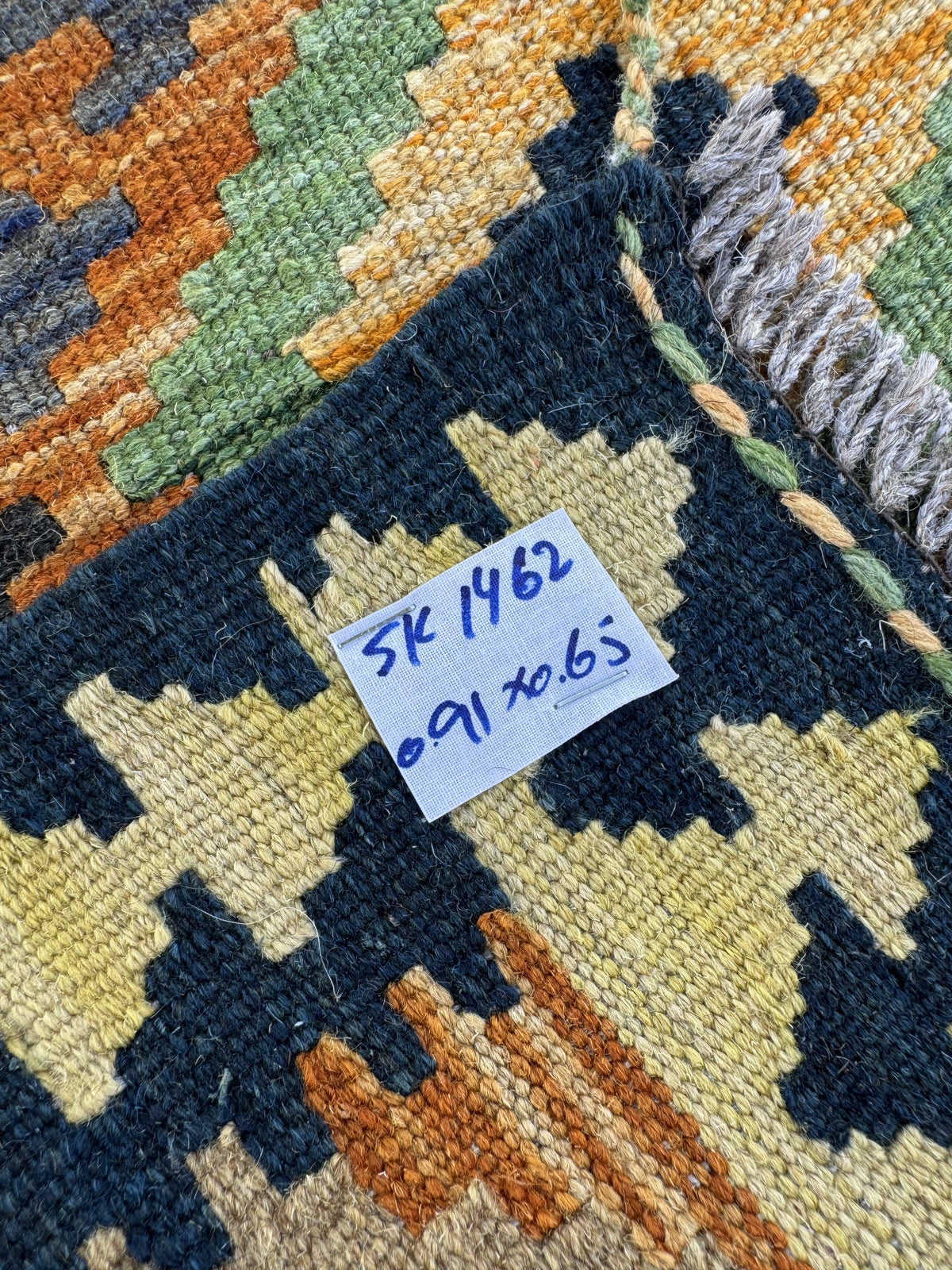Handmade Afghan Kilim Rug 91 CM x 65 CM Sk#1462