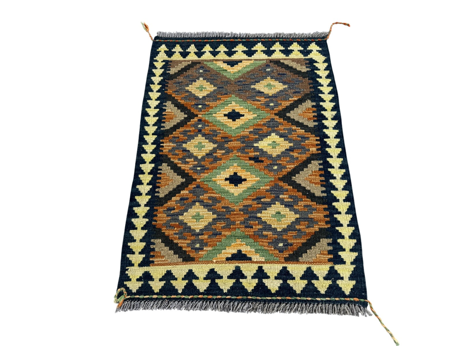 Handmade Afghan Kilim Rug 91 CM x 65 CM Sk#1462