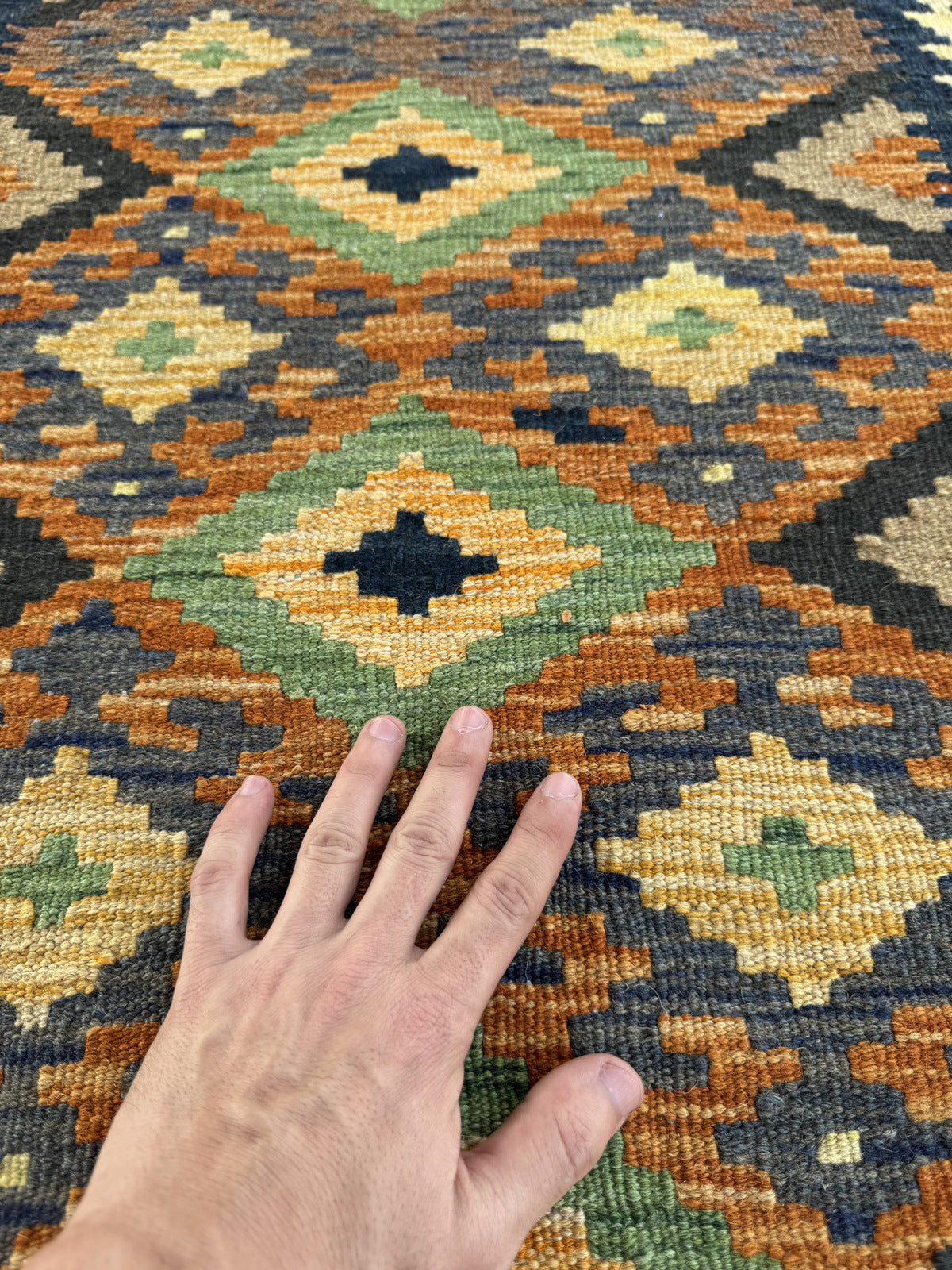 Handmade Afghan Kilim Rug 91 CM x 65 CM Sk#1462
