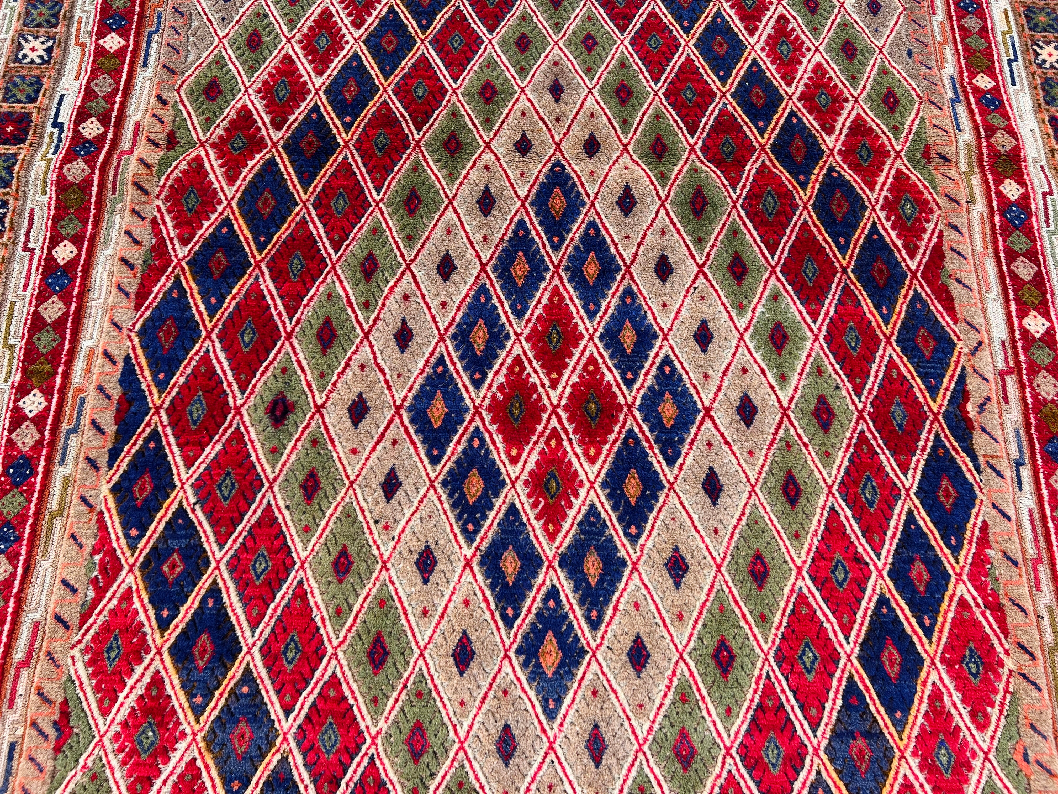 Handmade Afghan Tribal Meshwani Rug 201 CM x156 CM KAB#10084