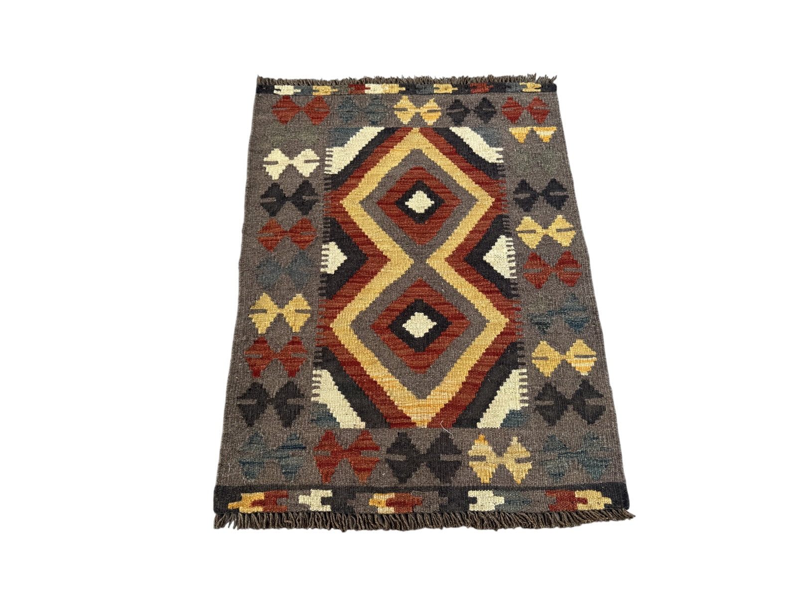 Handmade Afghan Kilim Rug 91 CM x 67 CM Sk#1461