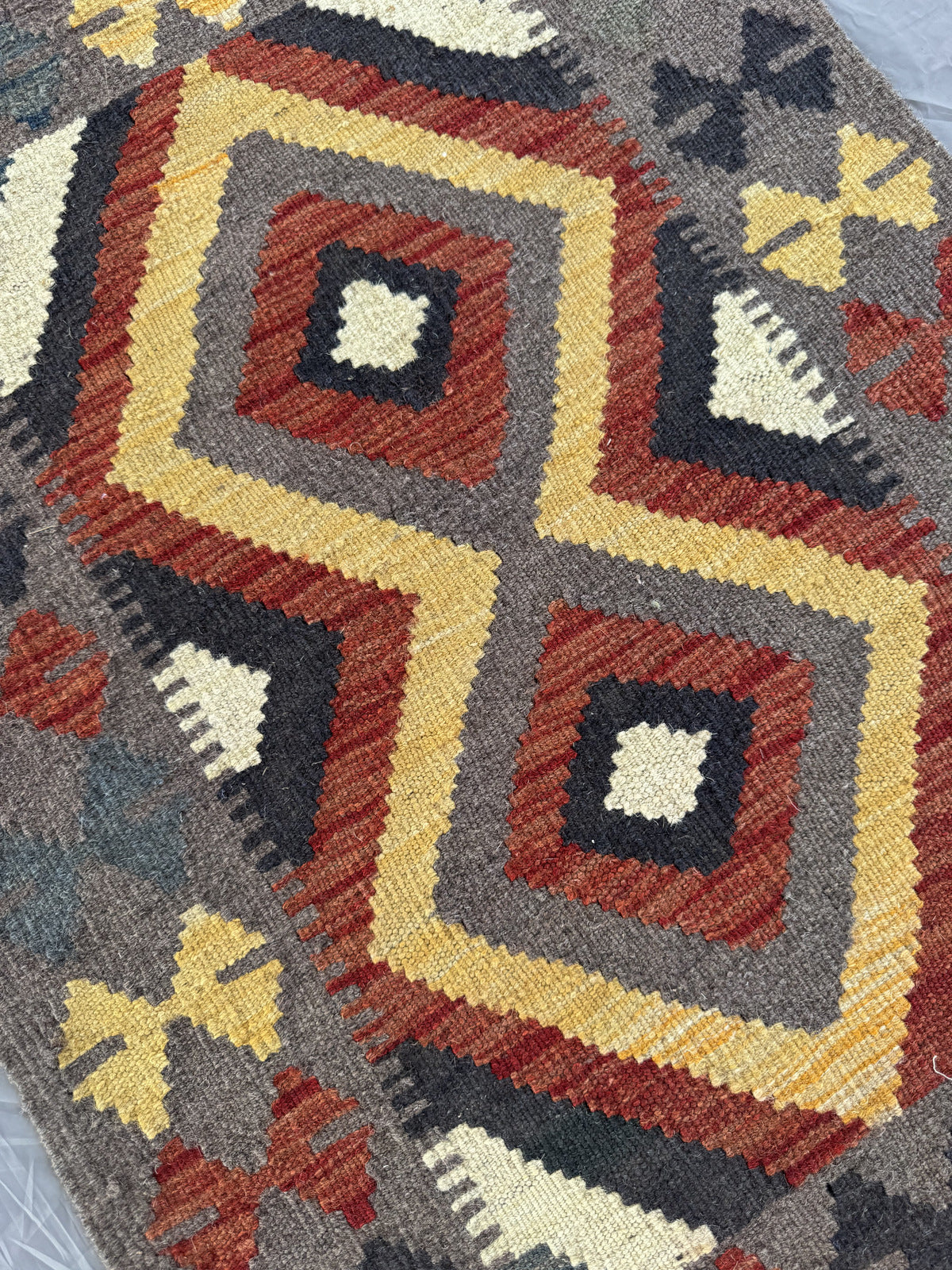 Handmade Afghan Kilim Rug 91 CM x 67 CM Sk#1461