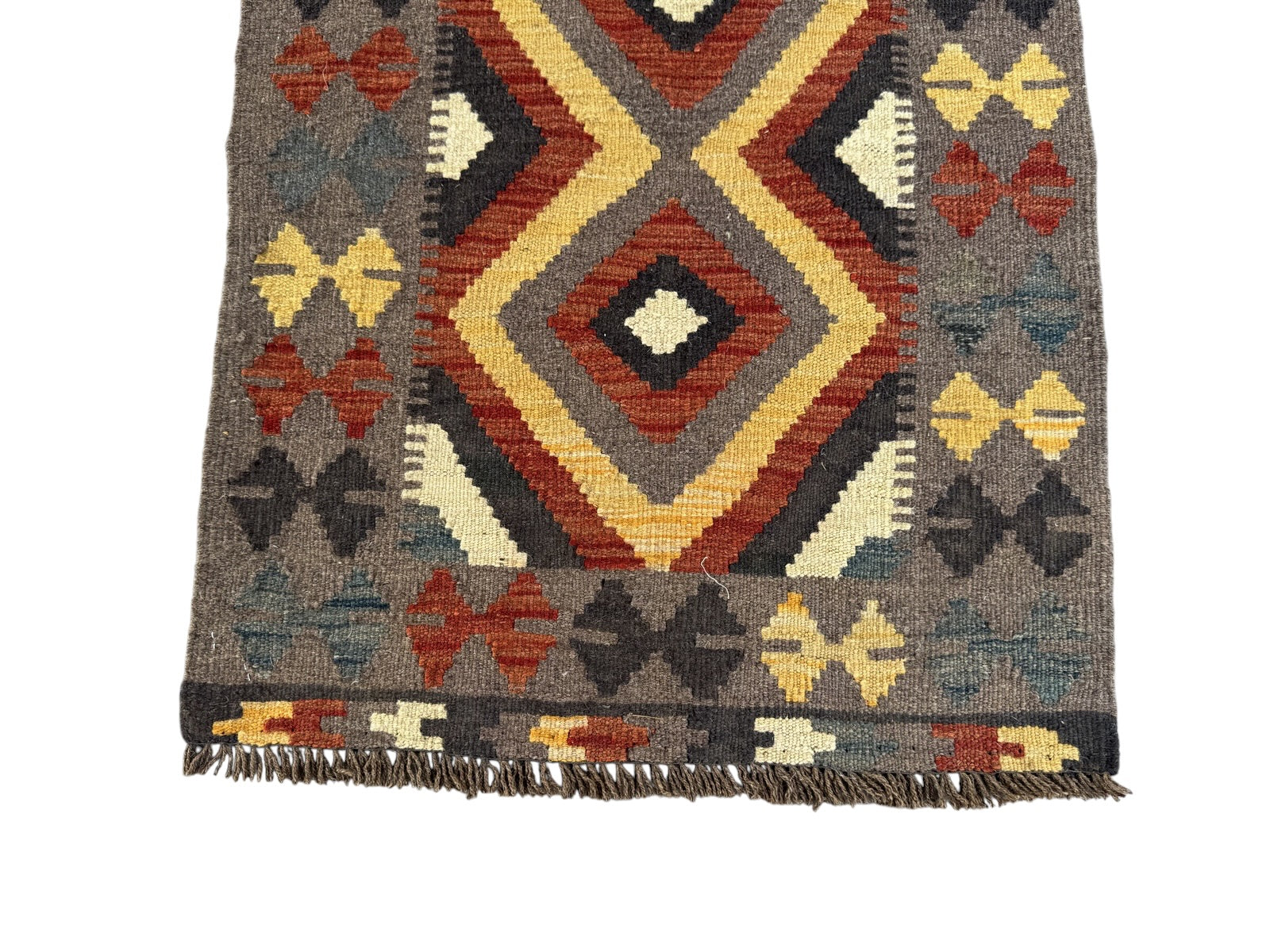 Handmade Afghan Kilim Rug 91 CM x 67 CM Sk#1461