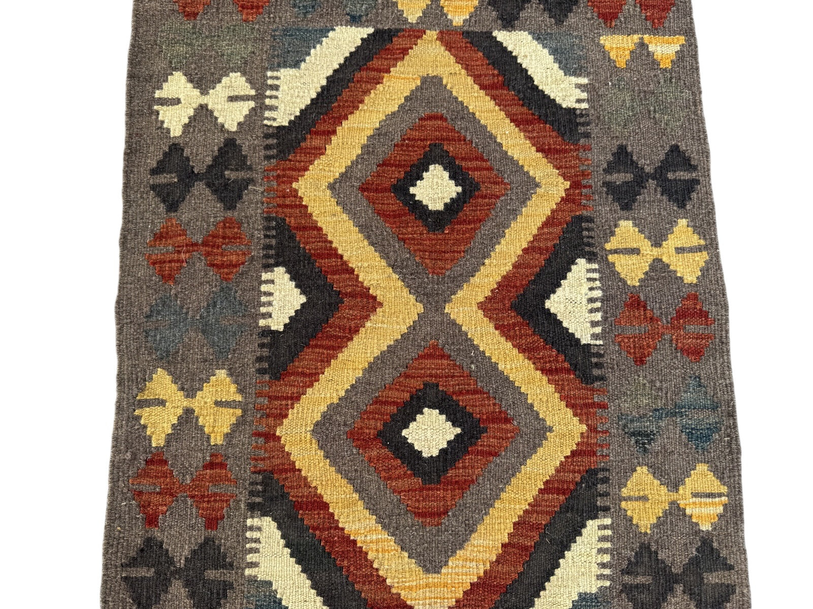 Handmade Afghan Kilim Rug 91 CM x 67 CM Sk#1461