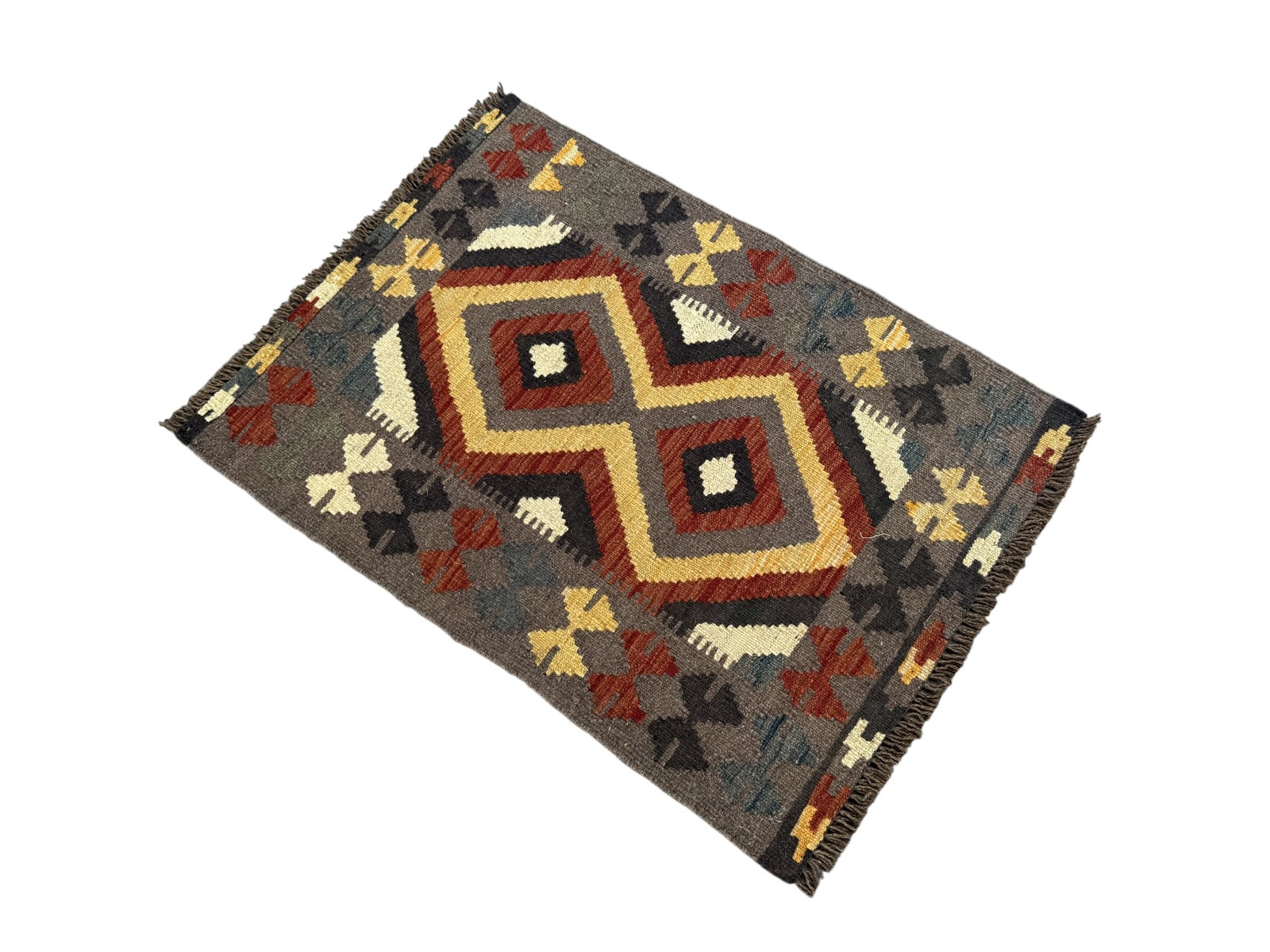 Handmade Afghan Kilim Rug 91 CM x 67 CM Sk#1461