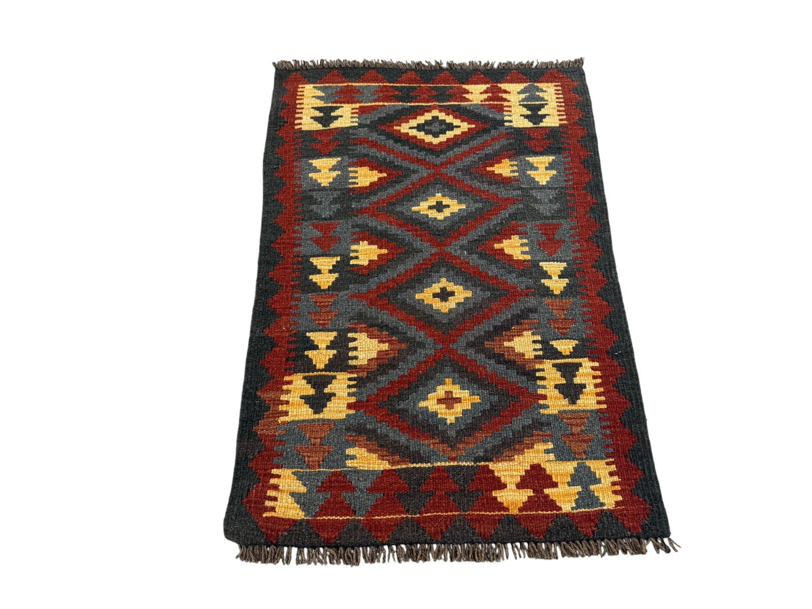 Handmade Afghan Kilim Rug 97 CM x 68 CM Sk#1460