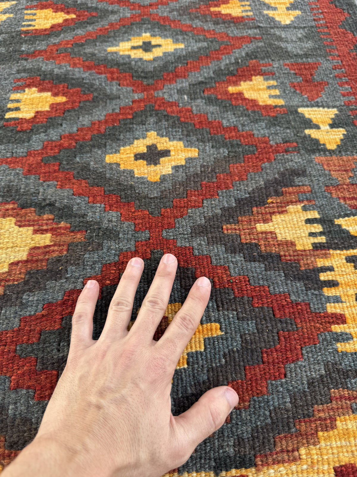 Handmade Afghan Kilim Rug 97 CM x 68 CM Sk#1460
