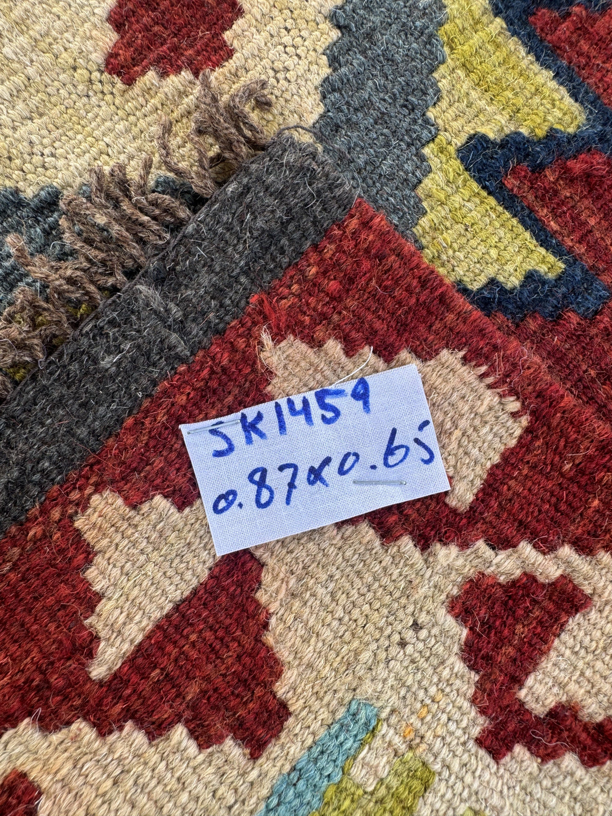 Handmade Afghan Kilim Rug 87 CM x 65 CM Sk#1459