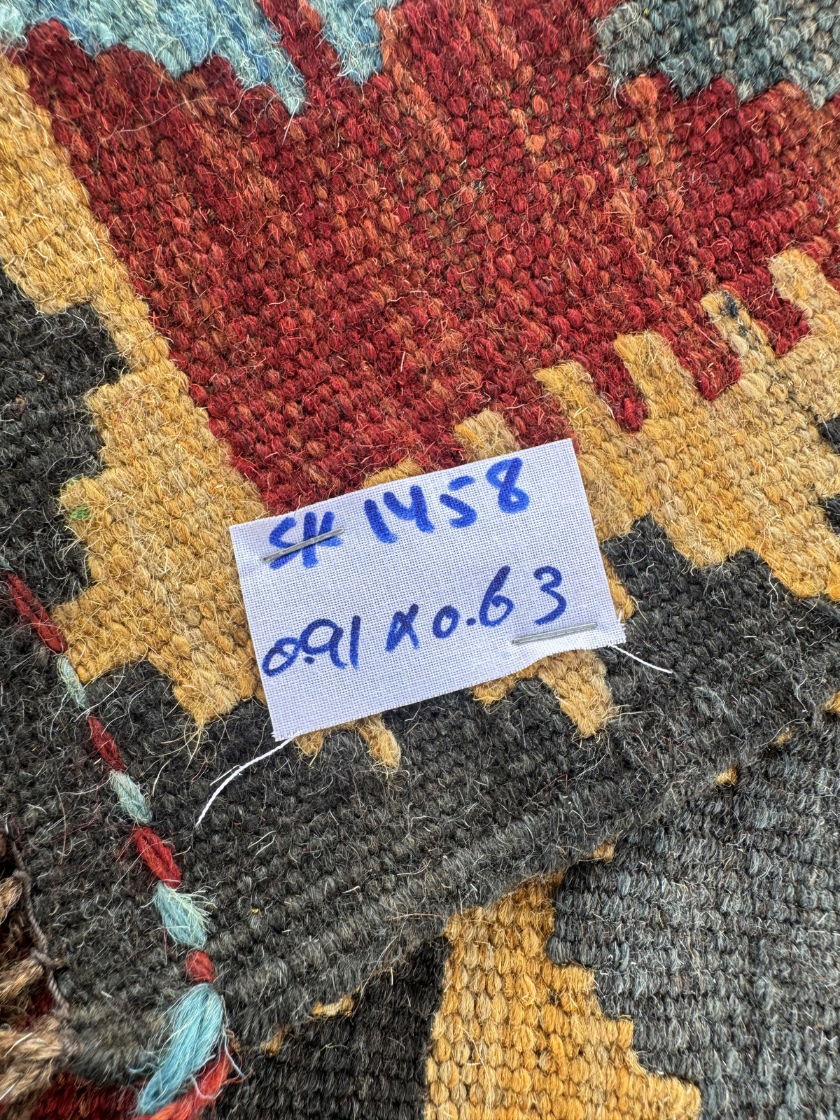 Handmade Afghan Kilim Rug 91 CM x 63 CM Sk#1458