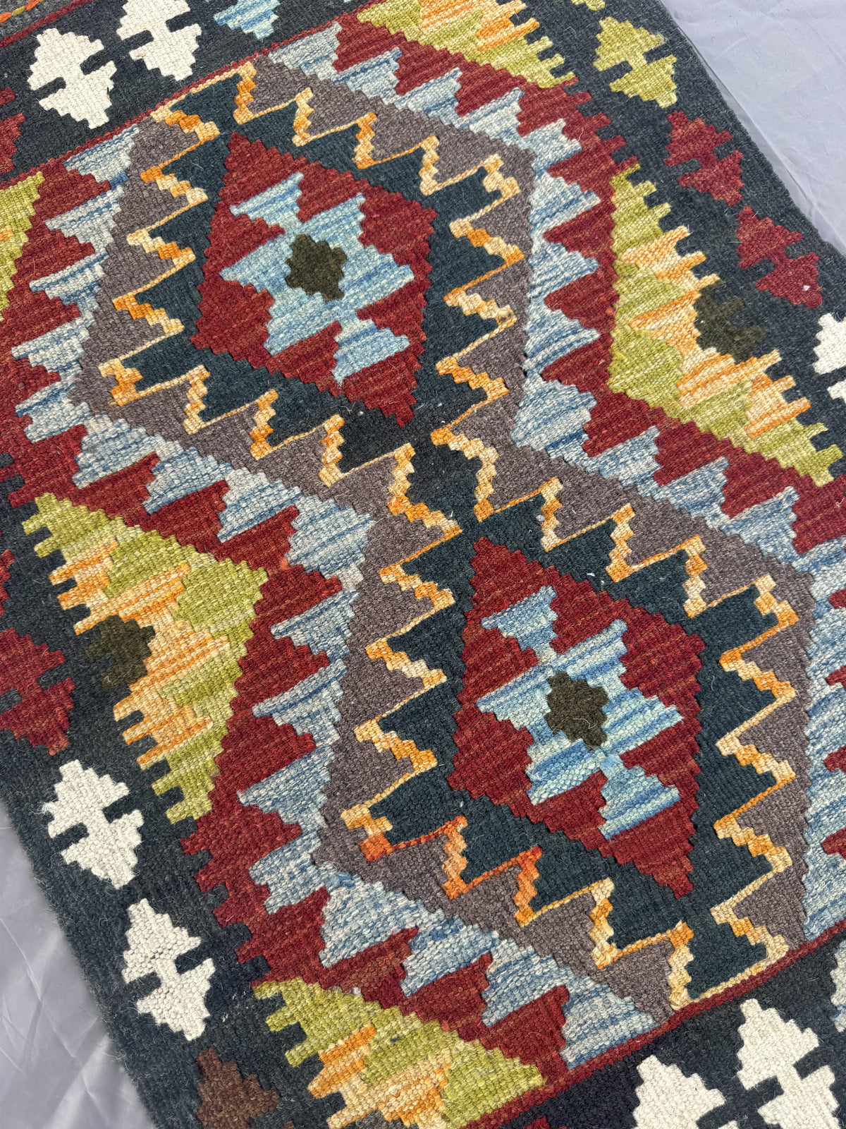 Handmade Afghan Kilim Rug 93 CM x 60 CM Sk#1457