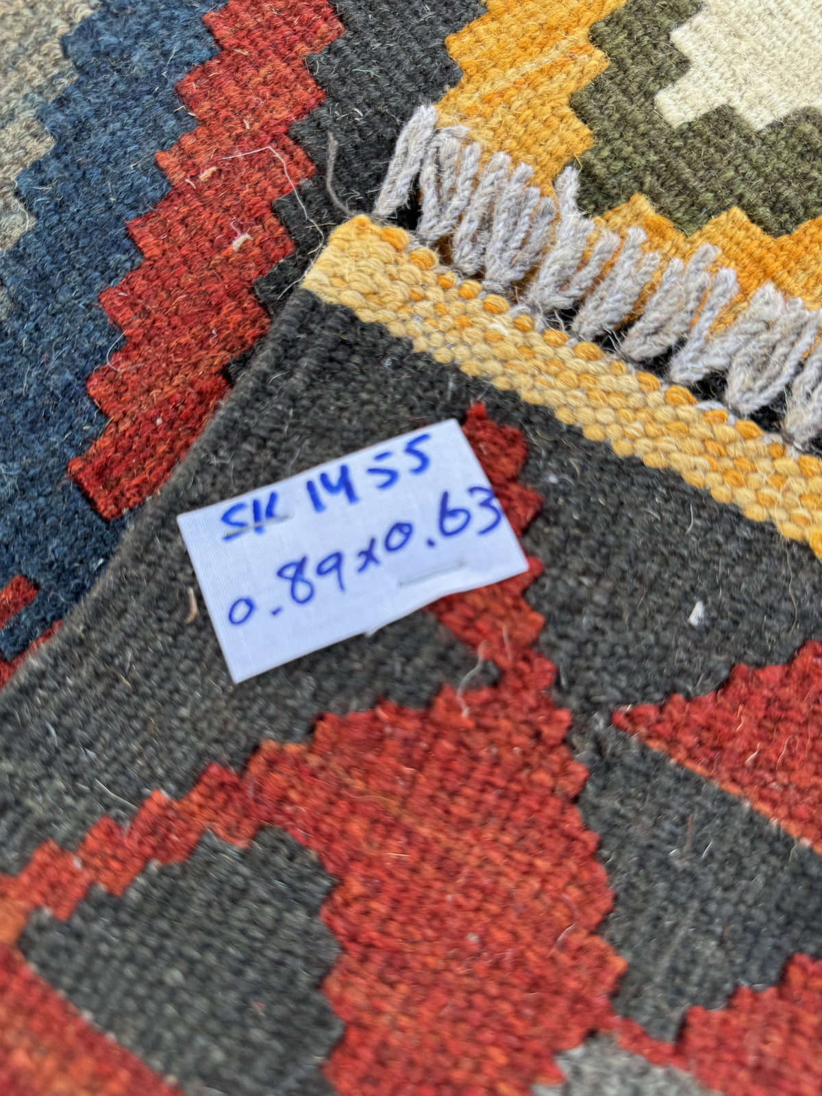 Handmade Afghan Kilim Rug 93 CM x 61 CM Sk#1456